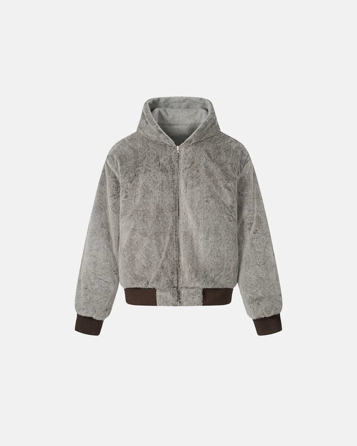 Retro Reversible Faux Fur Jacket | INFLATION Streetwear