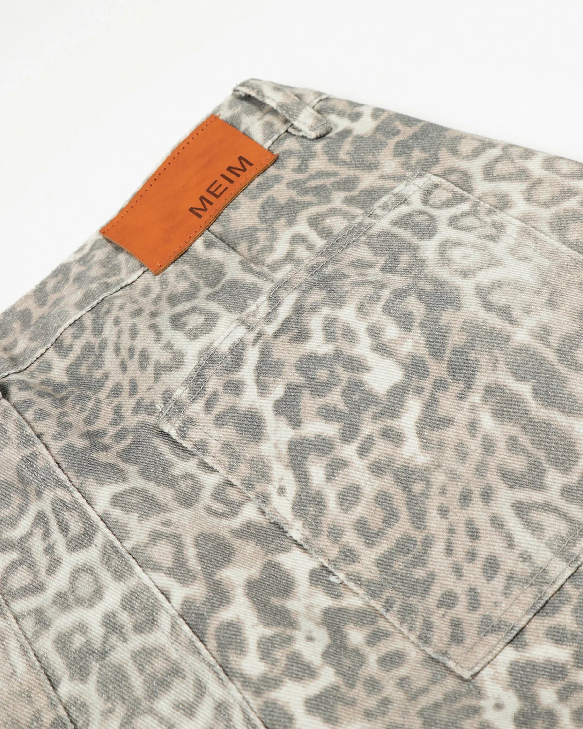 Leopard Pattern Cargo Barrel Pants | INFLATION Streetwear