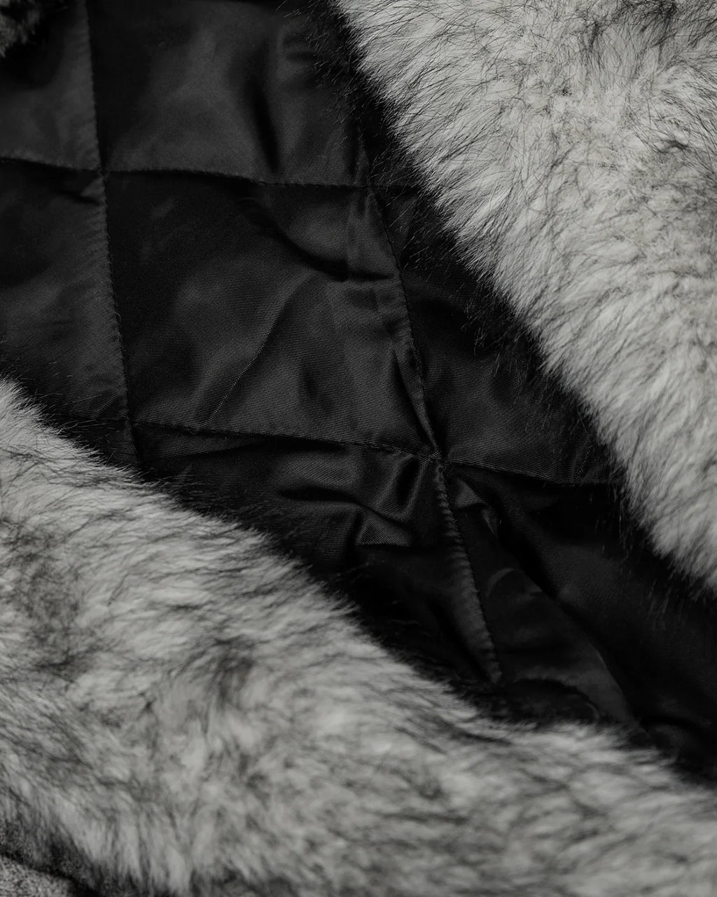 Suede Faux Fur Cotton Padded Jacket | Inflation Streetwear