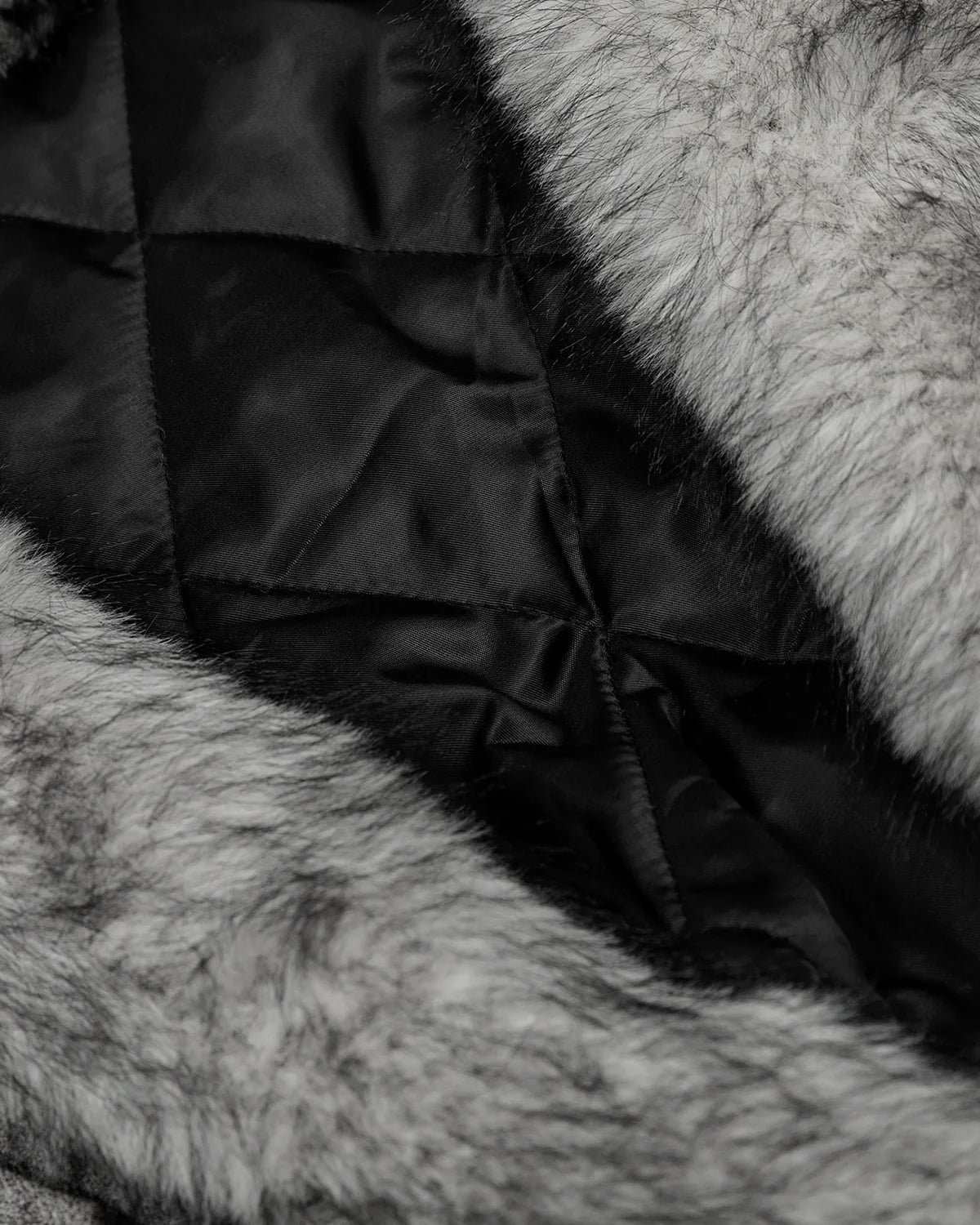 Suede Faux Fur Cotton Padded Jacket | Inflation Streetwear