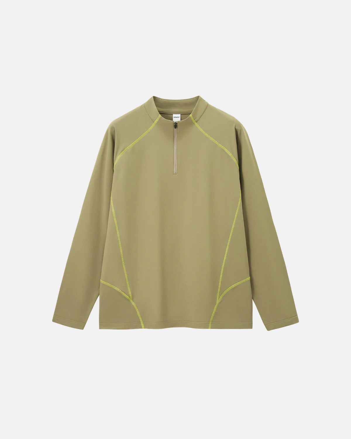 Quick-Dry Quarter Zip Up Long Sleeve Tee | INFLATION Streetwear