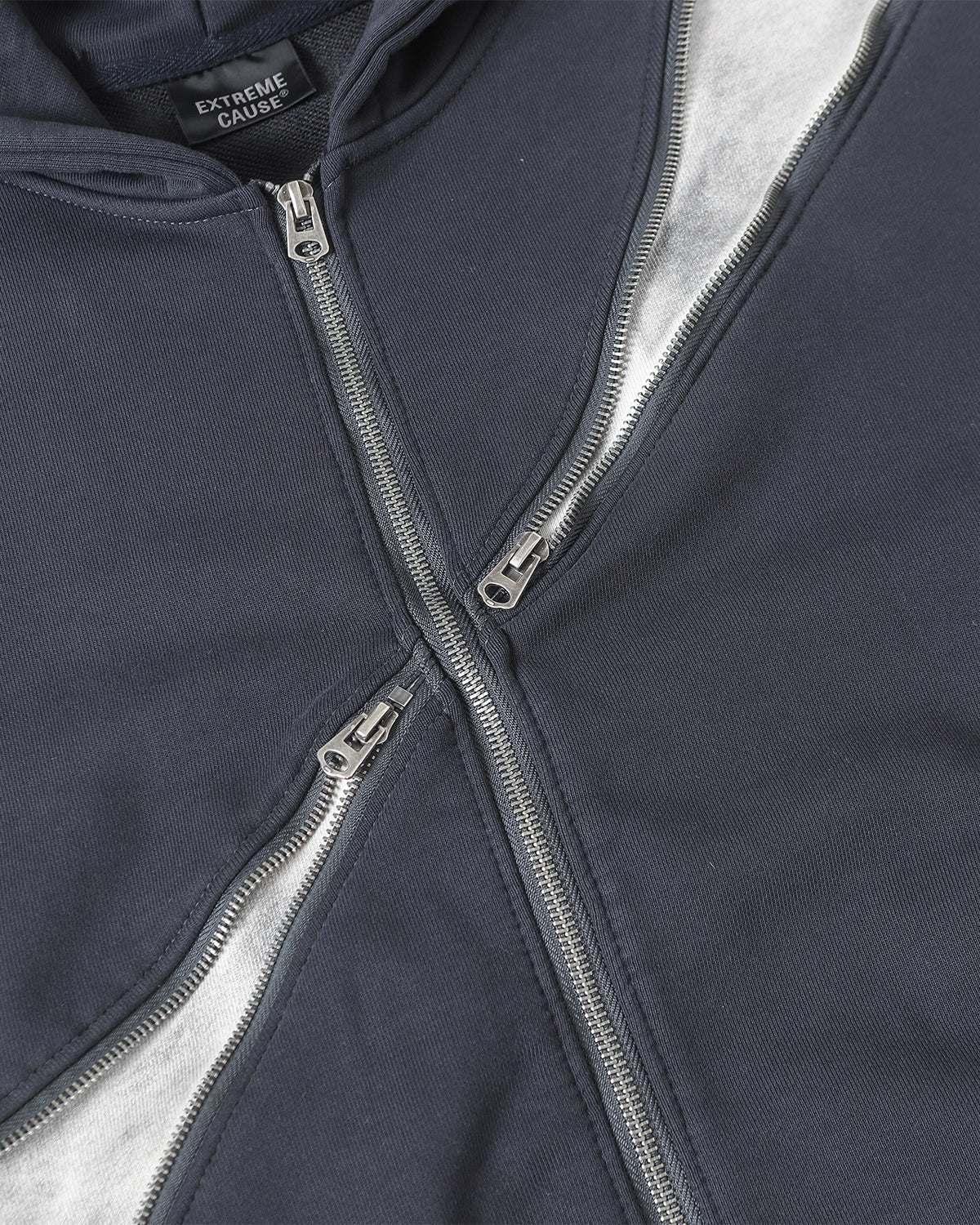 Retro Patchwork Zip Up Hoodie | Inflation Streetwear