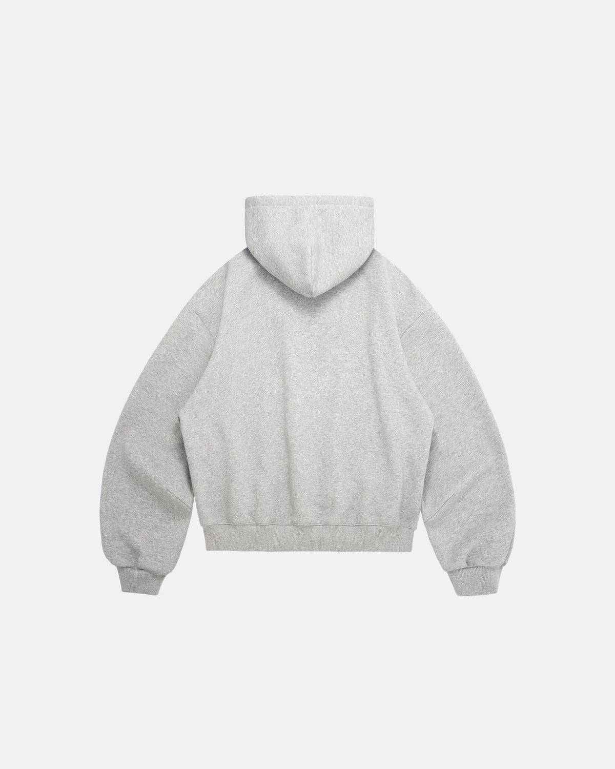 Grey Cropped Fleece Hoodies | Inflation Streetwear