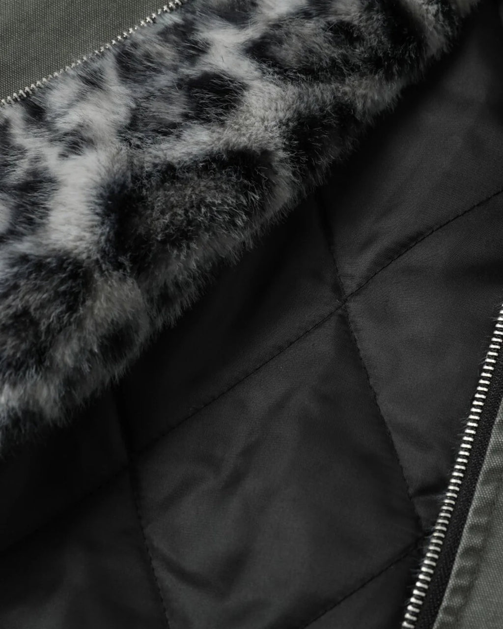Monkey Wash Denim Leopard Faux Fur Jacket | Inflation Streetwear