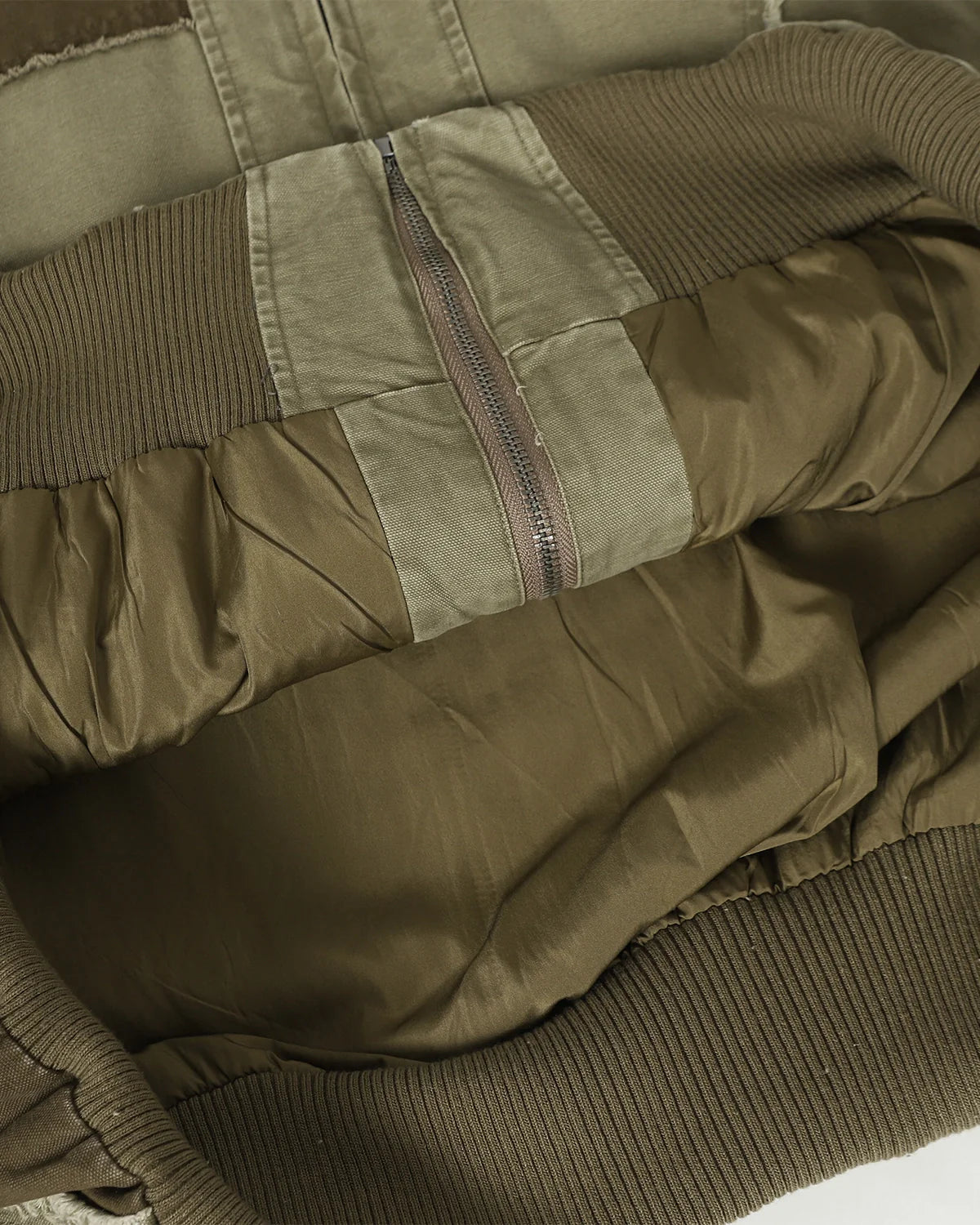 High Neck Distressed Washed Hooded Jacket | Inflation Streetwear