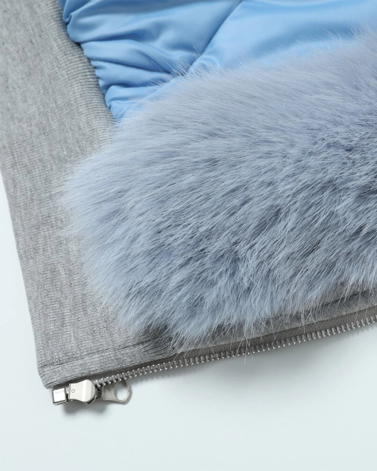 Baby Blue Faux Fur Jacket | Inflation Streetwear
