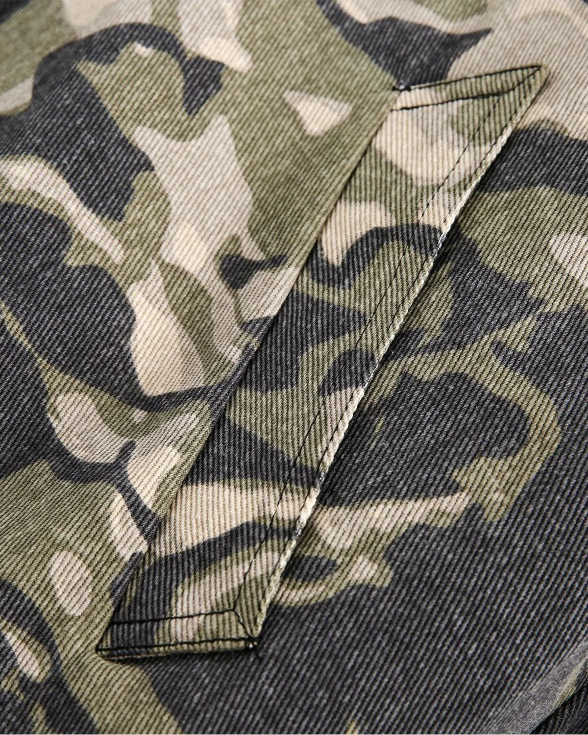 Camo Faux Fur Padded Hooded Jacket | INFLATION Streetwear