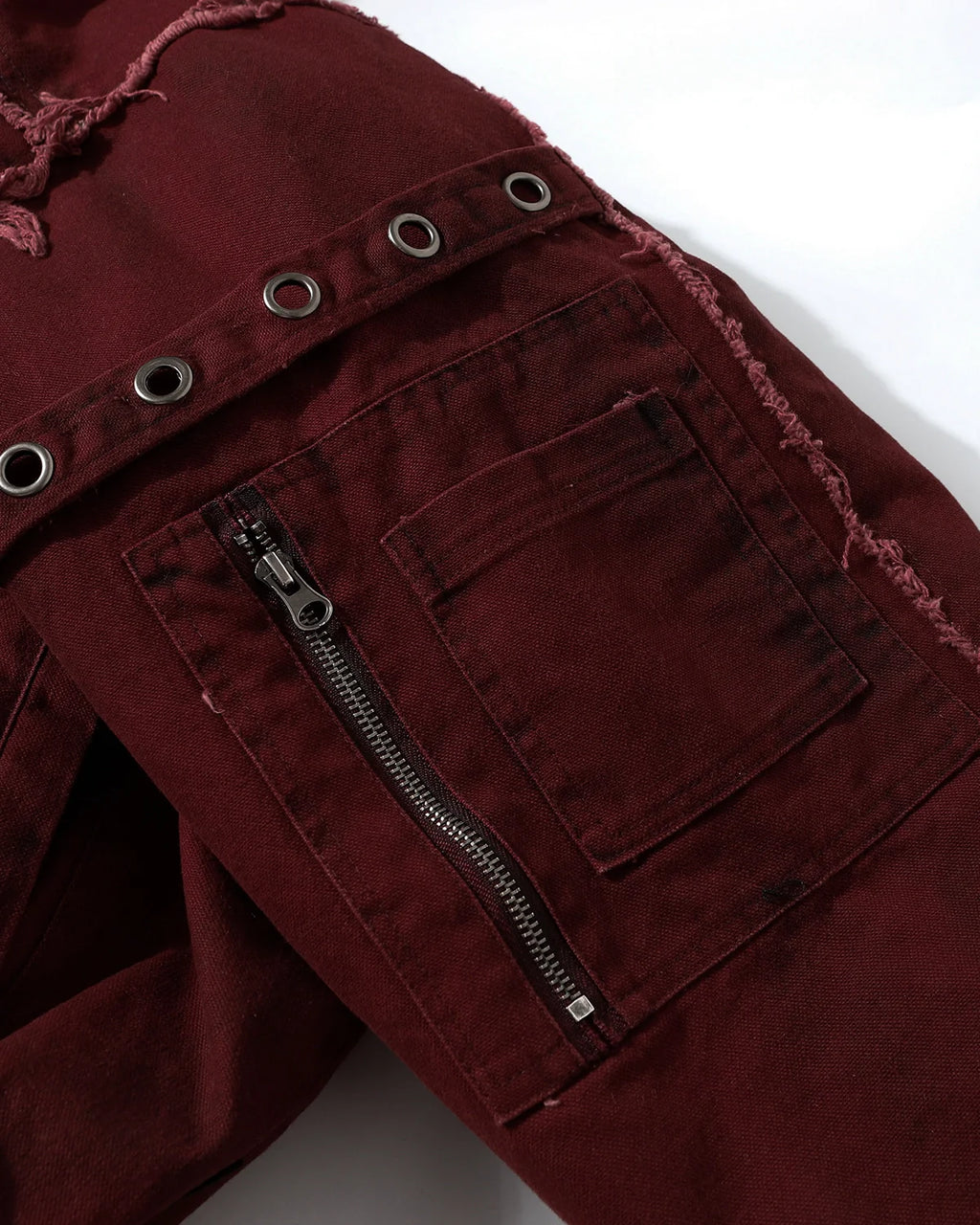 Retro Frayed Hodded Padded Jacket | Inflation Streetwear