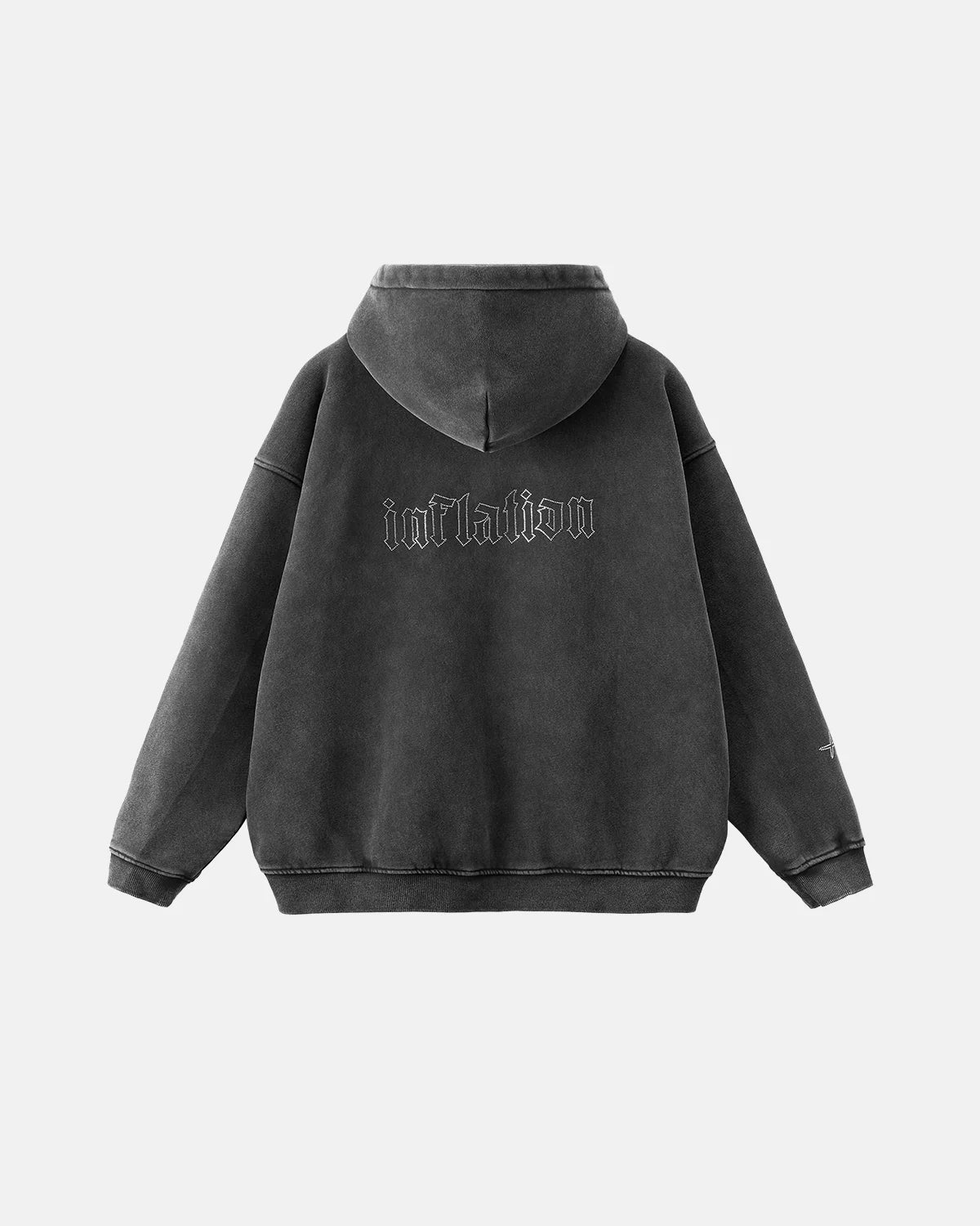 Graphic Rhinestone Acid Wash Hoodies | Inflation Streetwear