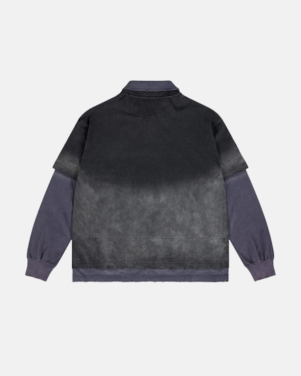 Retro Monkey Washed Layered Polo Shirt | Inflation Streetwear