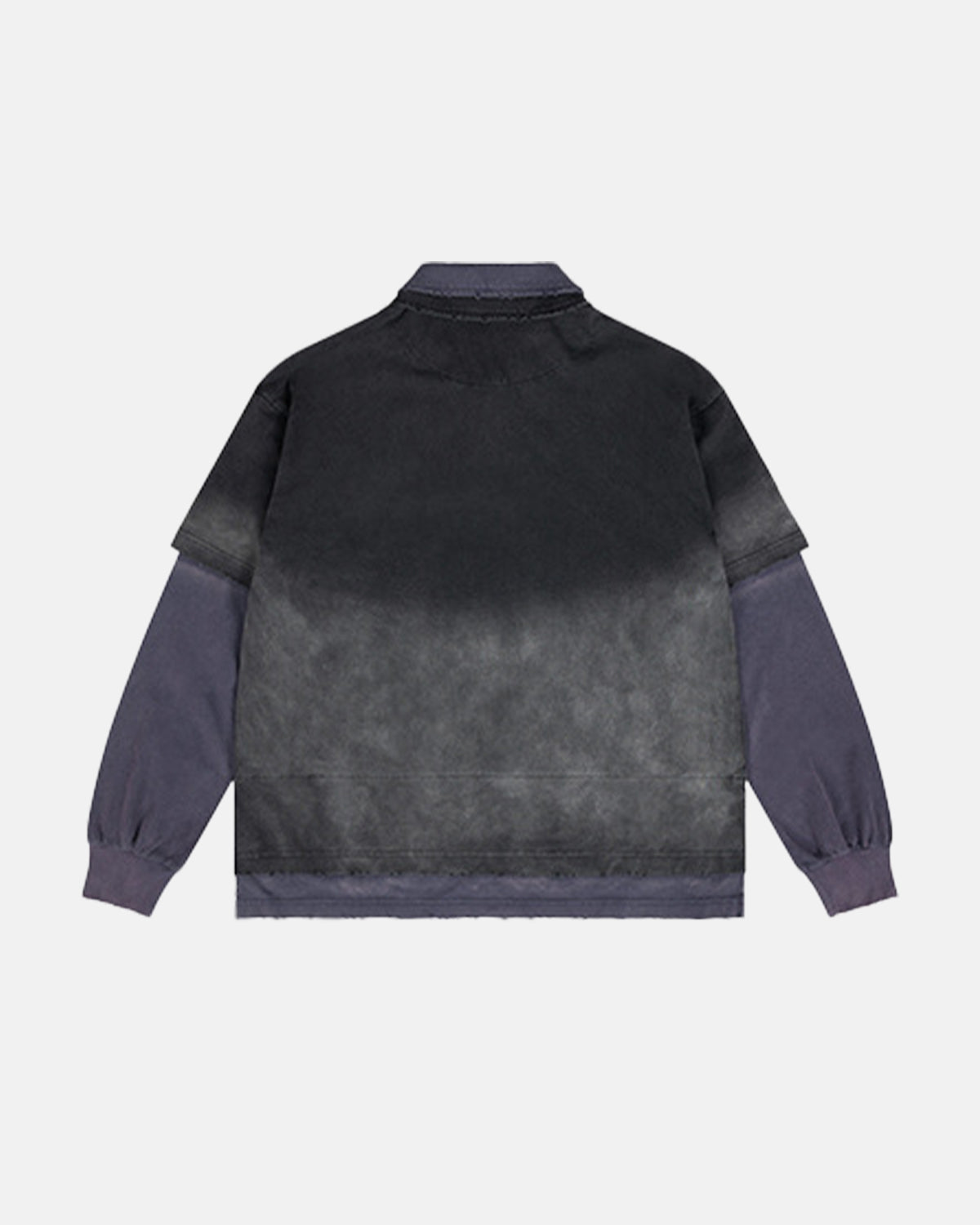 Retro Monkey Washed Layered Polo Shirt | Inflation Streetwear