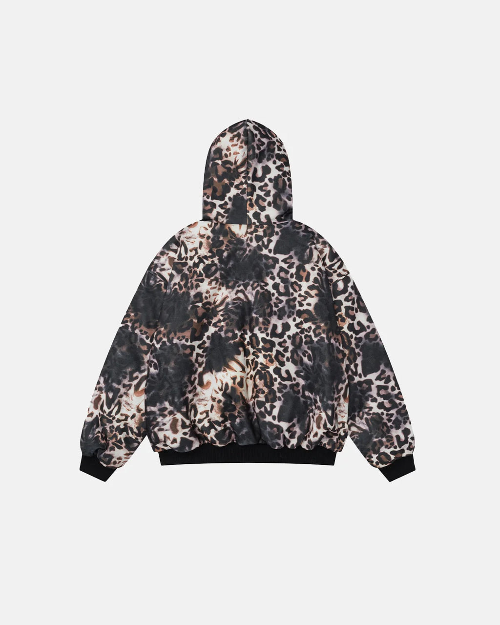 Leopard Embroidery Faux Fur Jacket | Inflation Streetwear