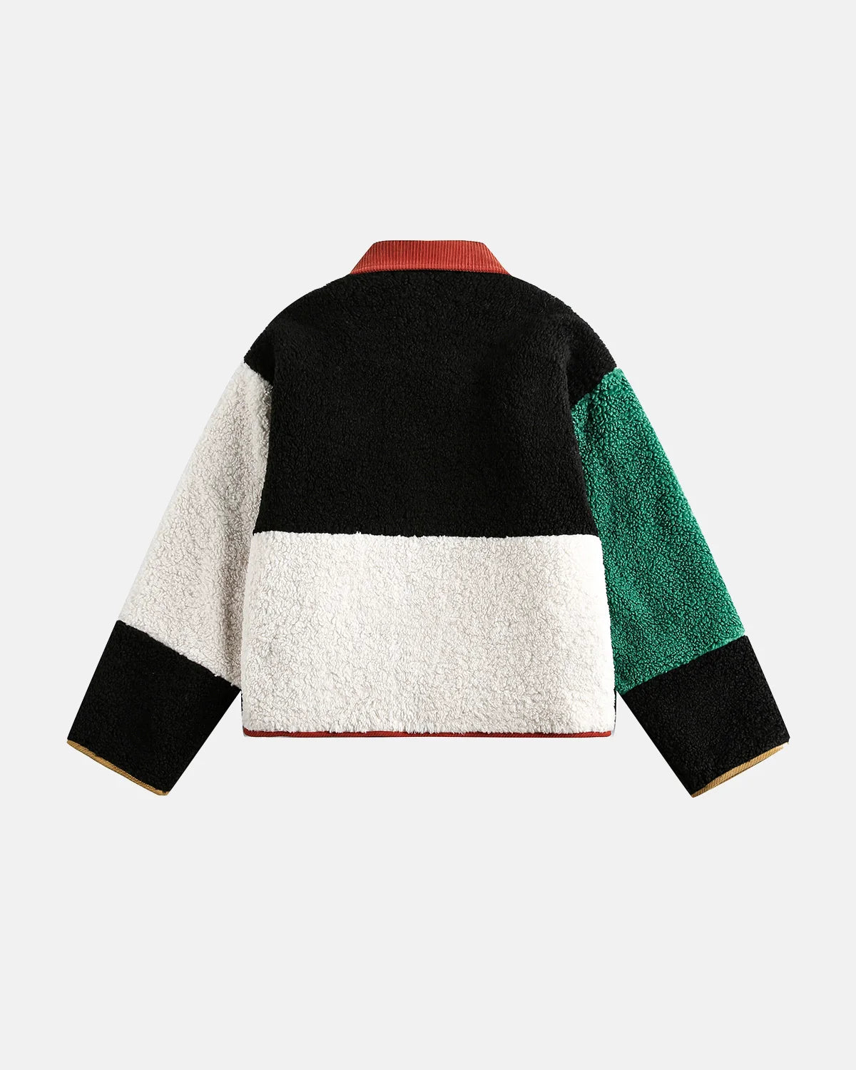Retro Color Block Sherpa Jacket | Inflation Streetwear