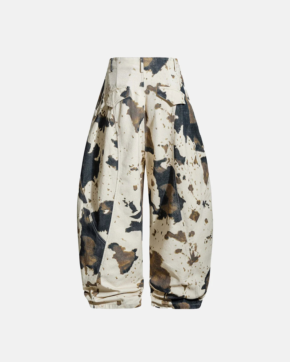 Camo Pattern Barrel Cargo Pants | Inflation Streetwear