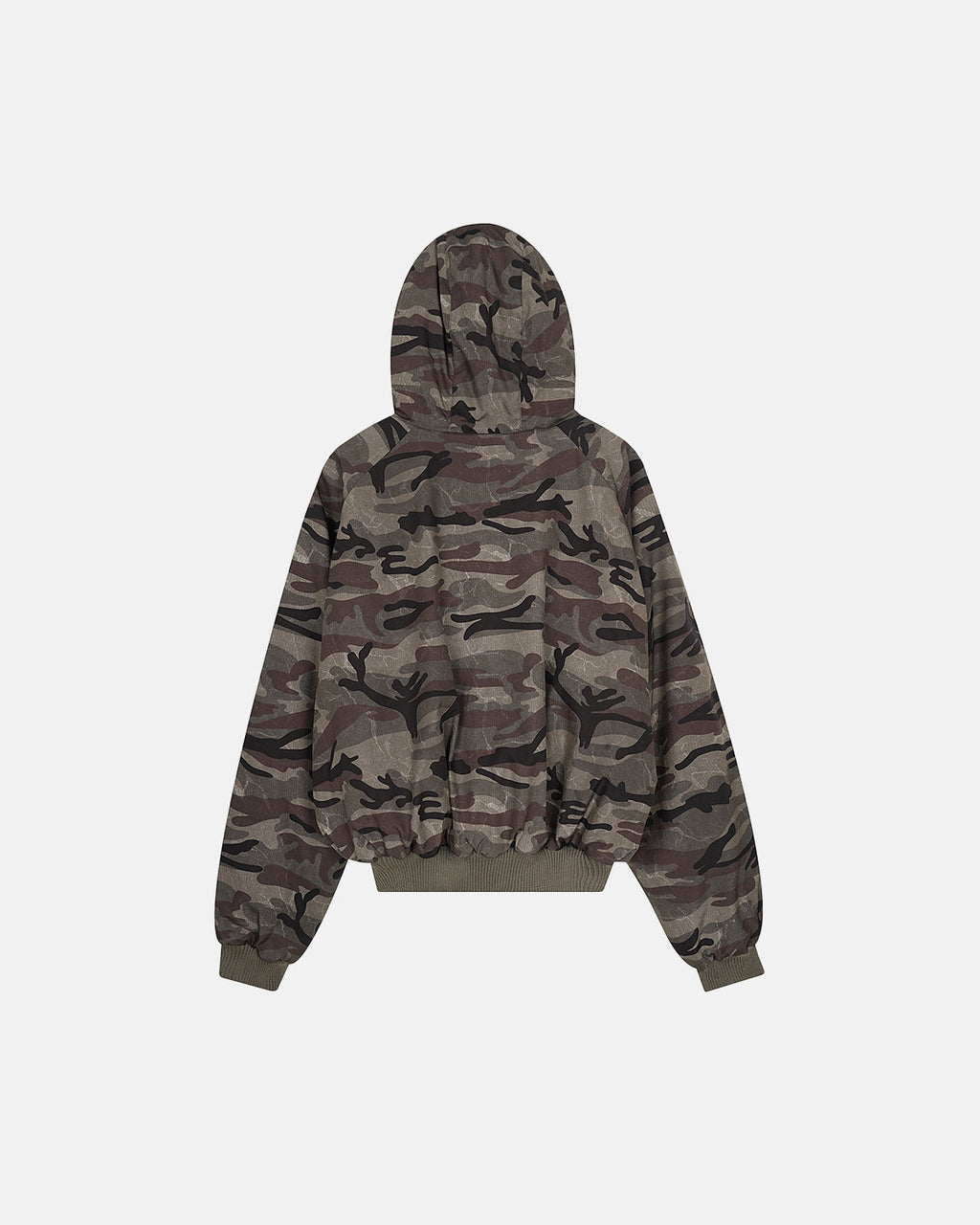 Reversible Camo Faux Fur Cotton Jacket | Inflation Streetwear