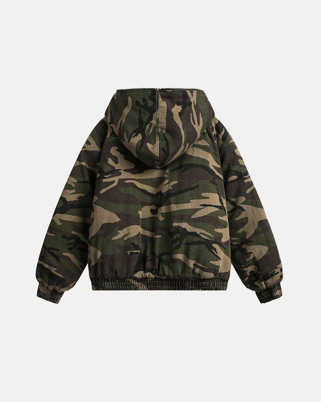 Camo Faux Fur Lined Bomber Jacket | Inflation Streetwear