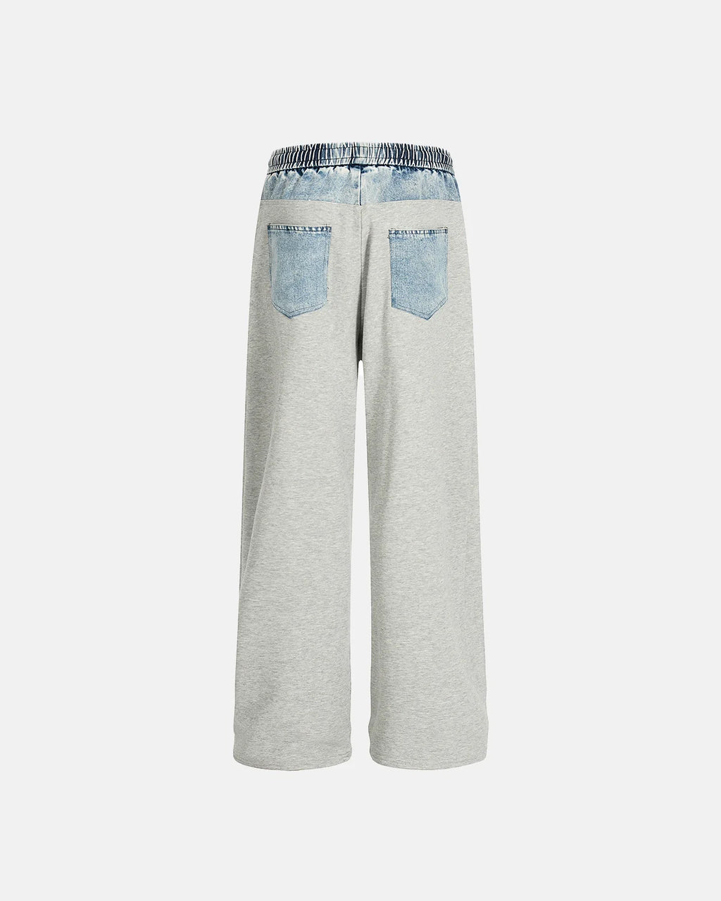 Denim Patchwork Straight Leg Sweatpant | Inflation Streetwear