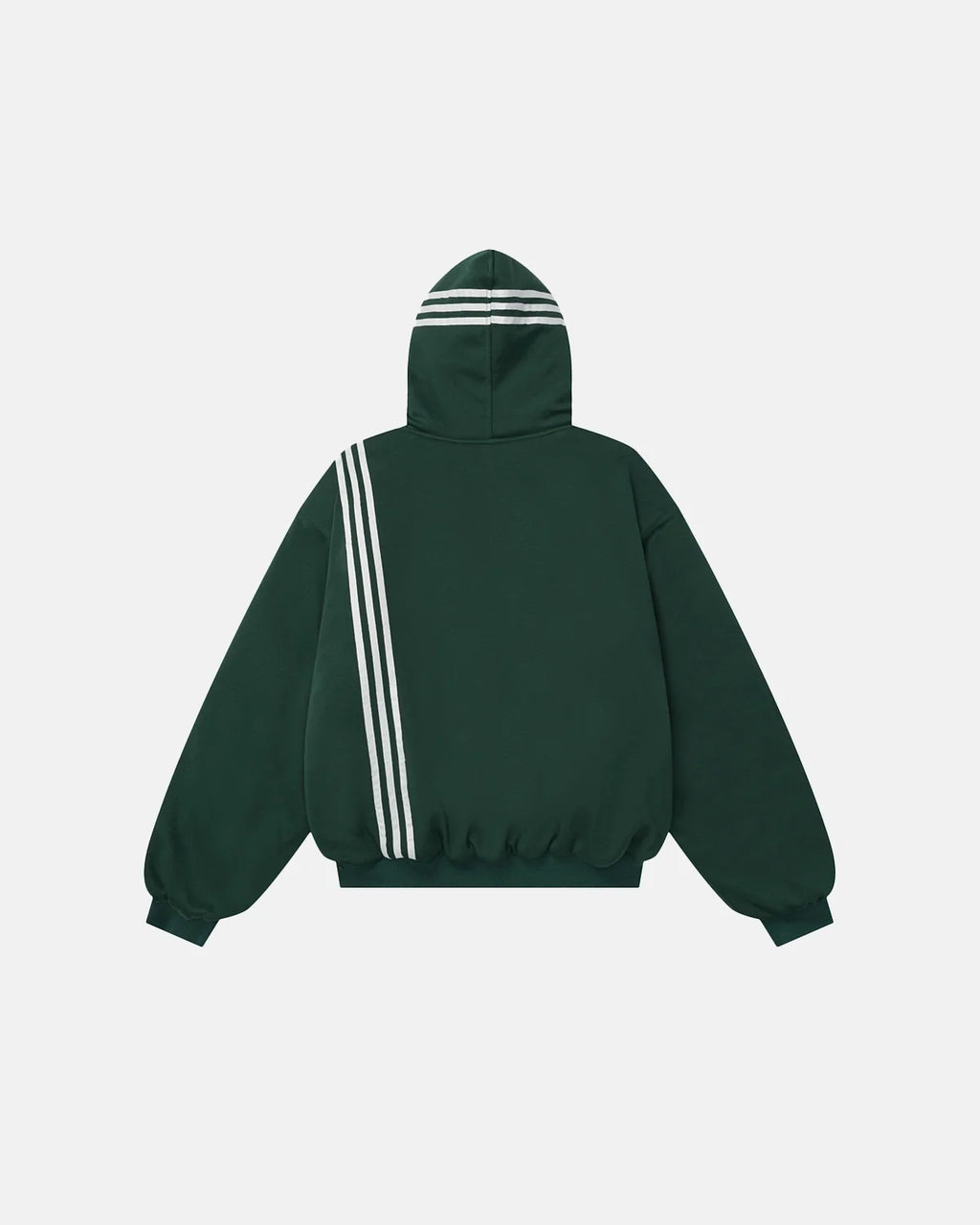 Gothic Striped Hooded Bomber Jacket  | Inflation Streetwear