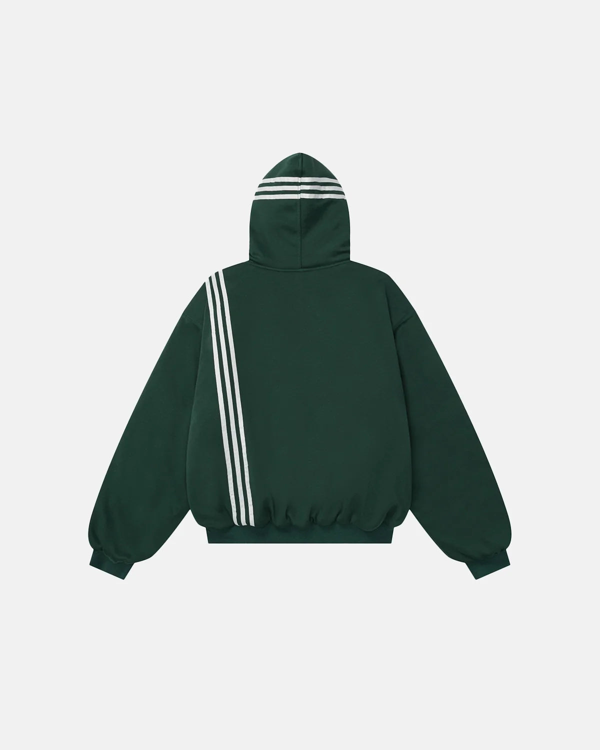 Gothic Striped Hooded Bomber Jacket  | Inflation Streetwear