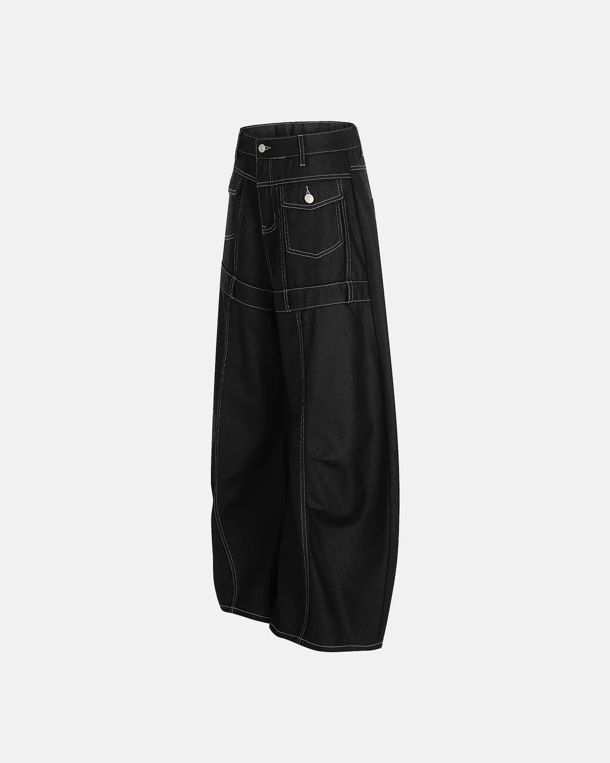 Stitching Deconstructed Barrel Jeans | INFLATION Streetwear