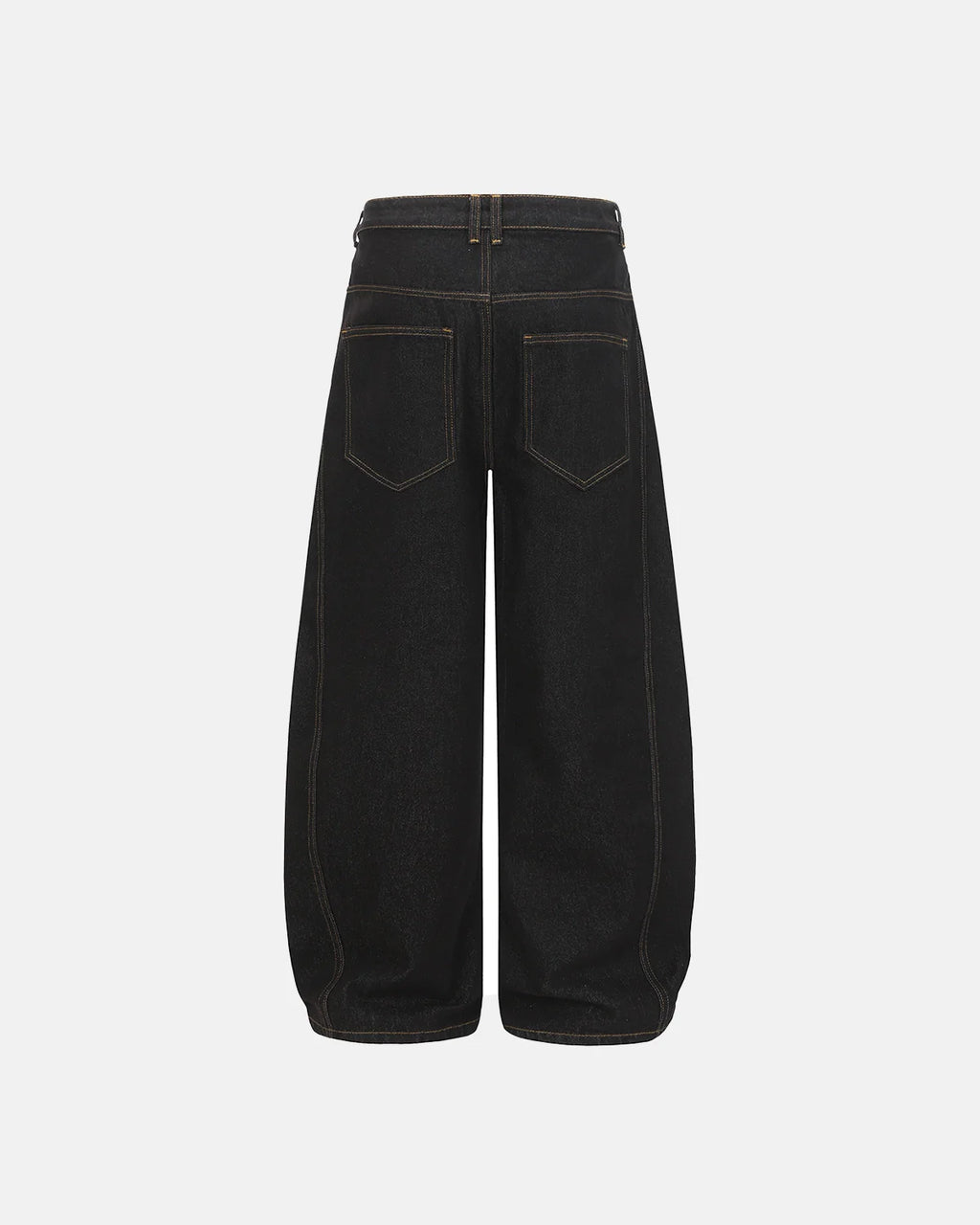 Button Detail Raw Baggy Jeans | Inflation Streetwear