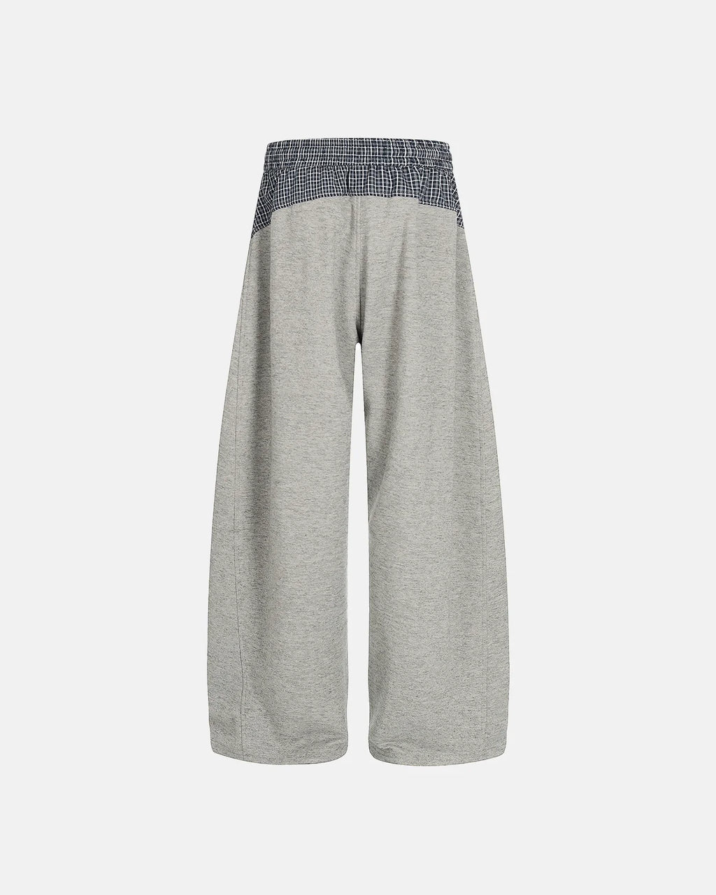 Checkered Patchwork Barrel Sweatpant | Inflation Streetwear