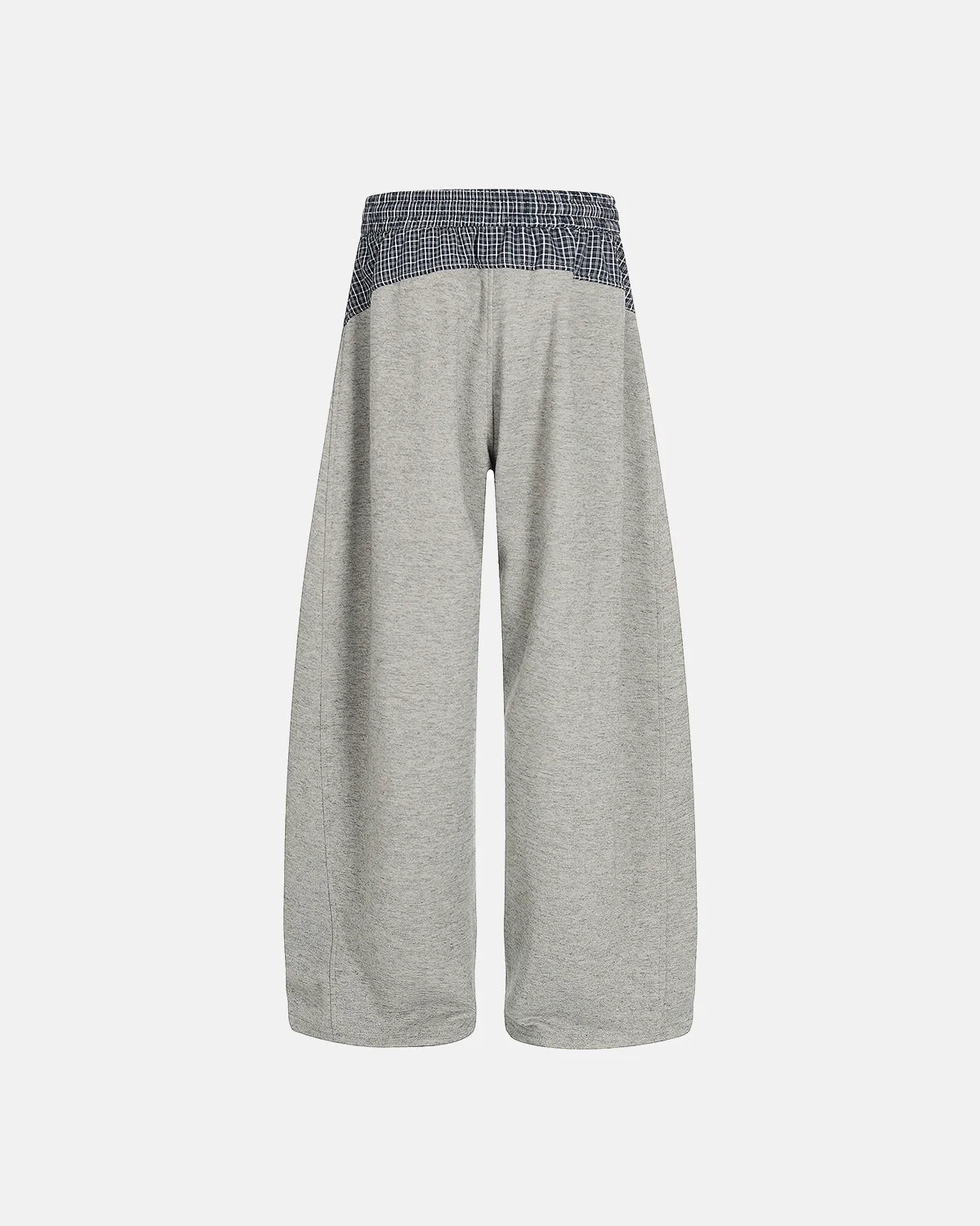 Checkered Patchwork Barrel Sweatpant | Inflation Streetwear