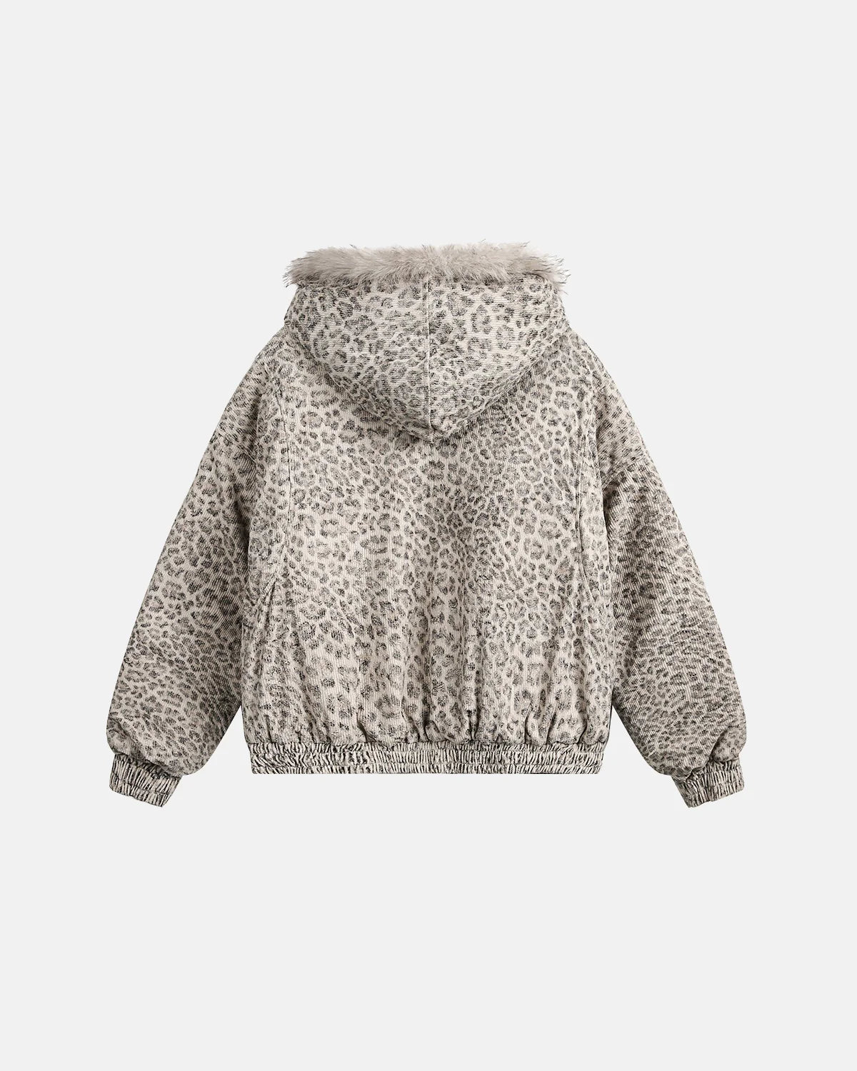 Leopard Faux Fur Lined Bomber Jacket | Inflation Streetwear