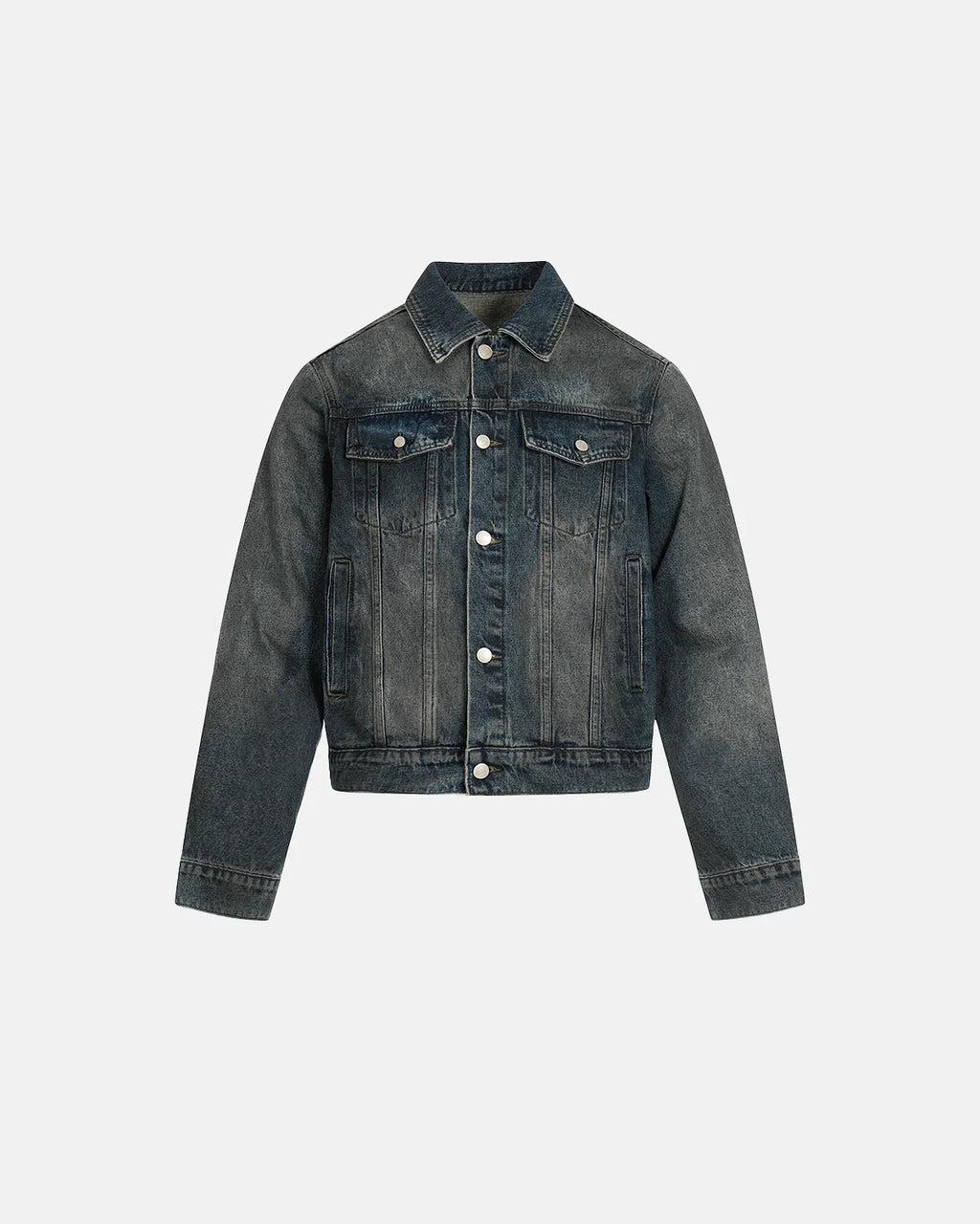 Acid Washed Cropped Denim Jacket | Inflation Streetwear
