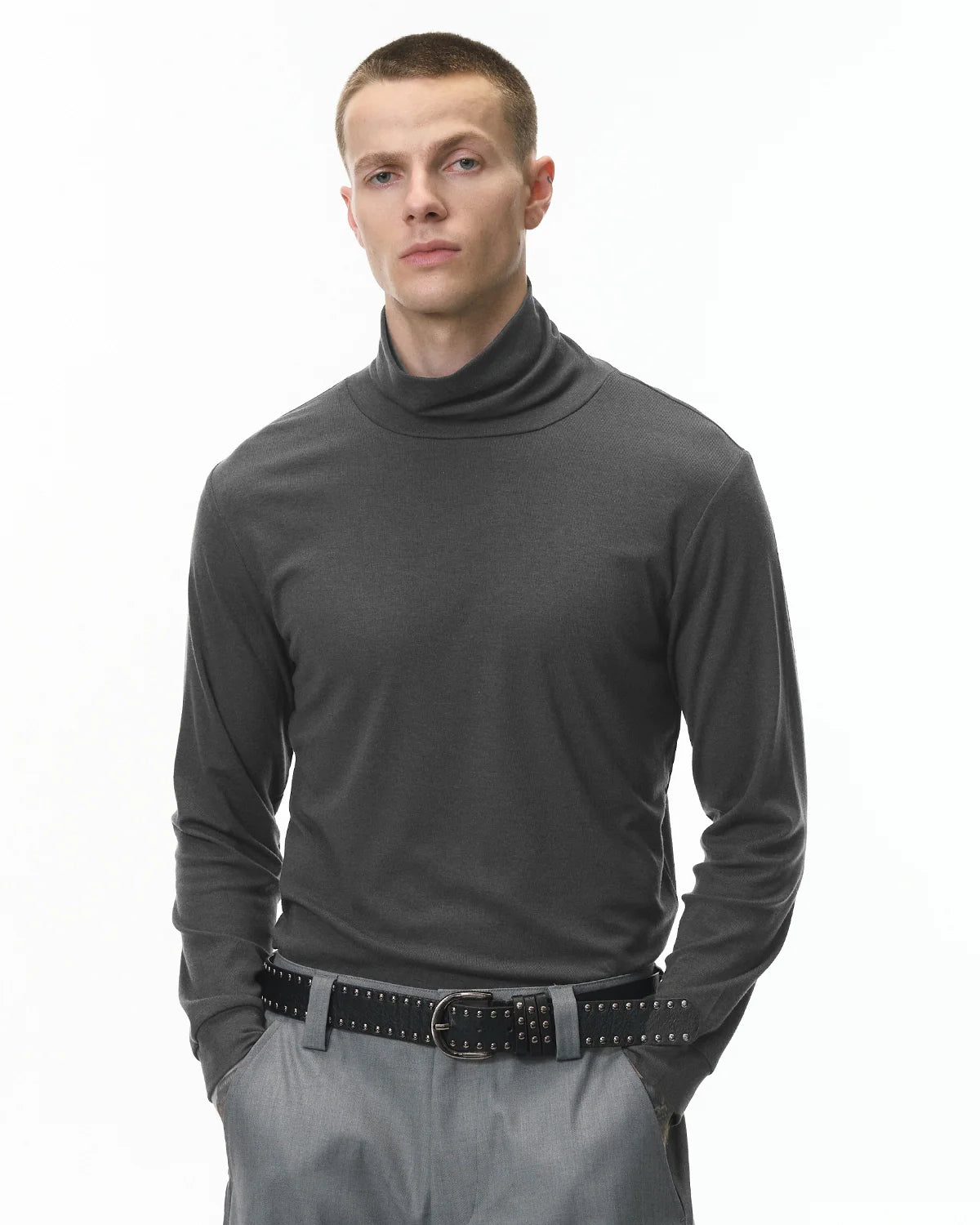 Wool-Blend Turtleneck Tees | Inflation Streetwear