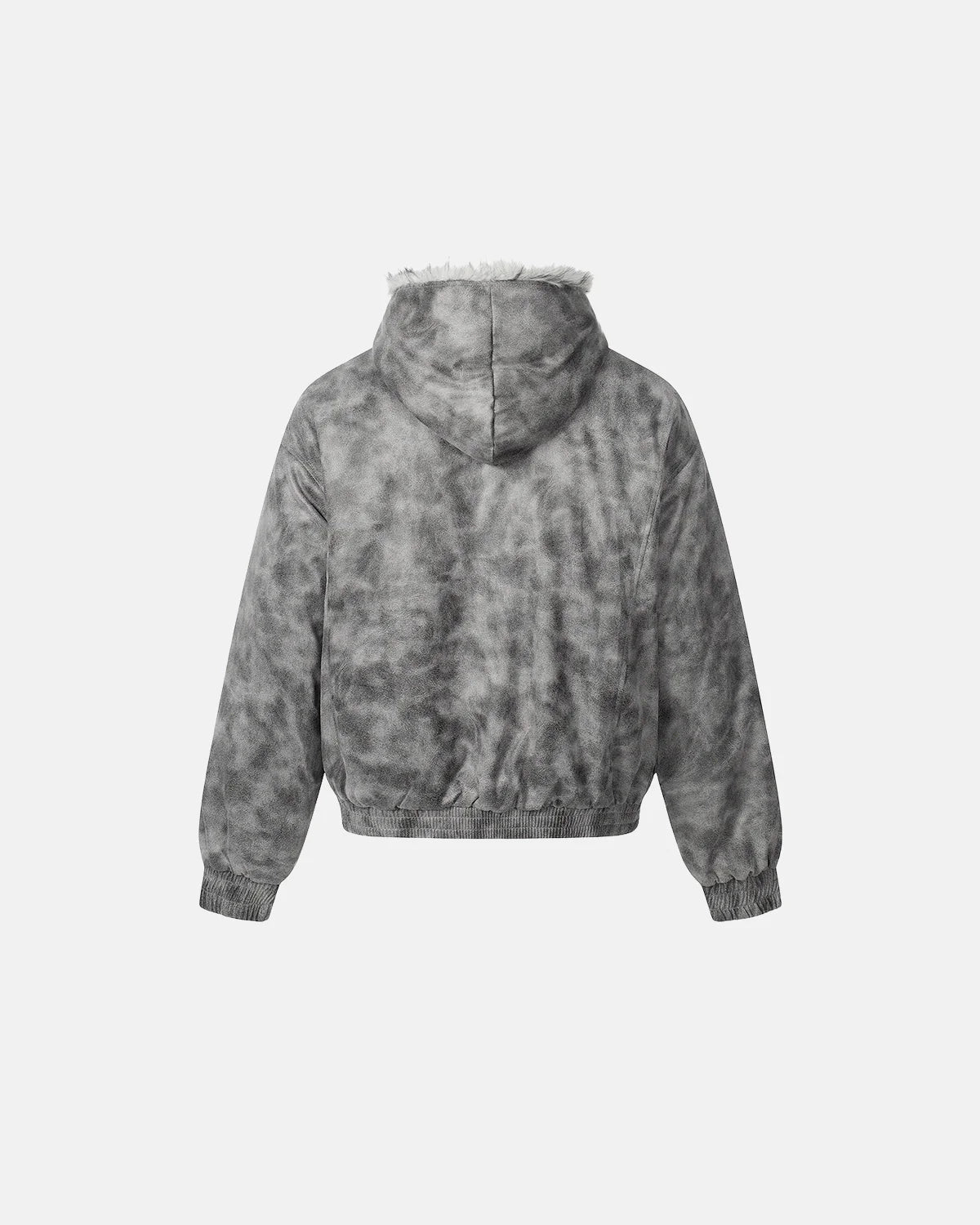 Suede Faux Fur Cotton Padded Jacket | Inflation Streetwear
