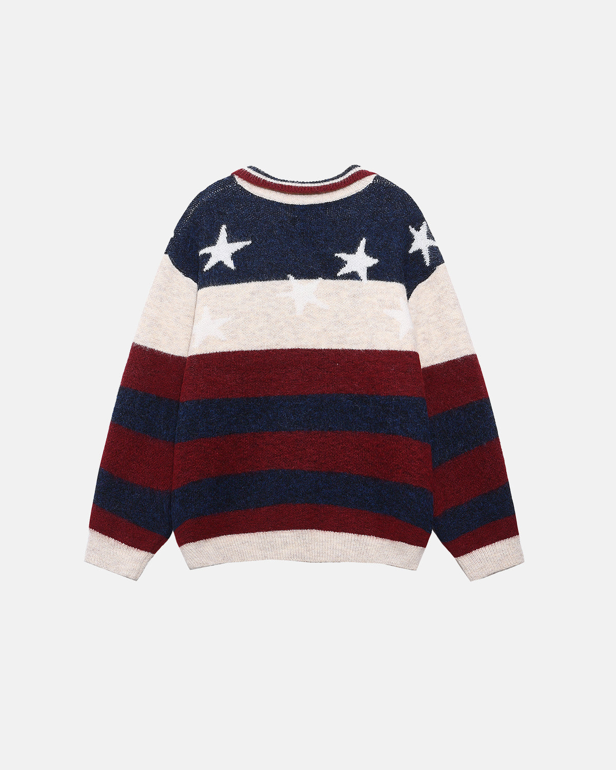 Colorblock Striped Jacquard Sweater | Inflation Streetwear