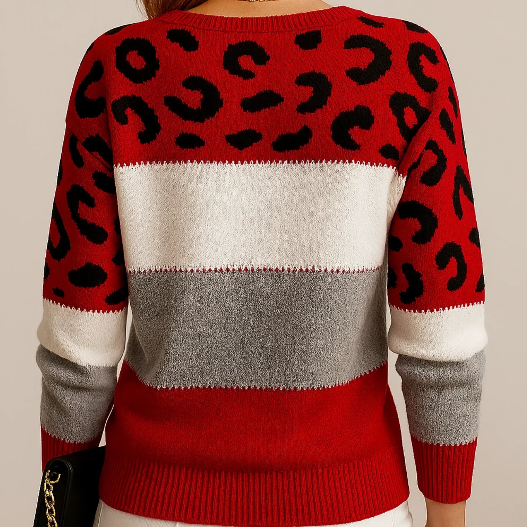 VELORA LEOPARD LUXE SWEATER