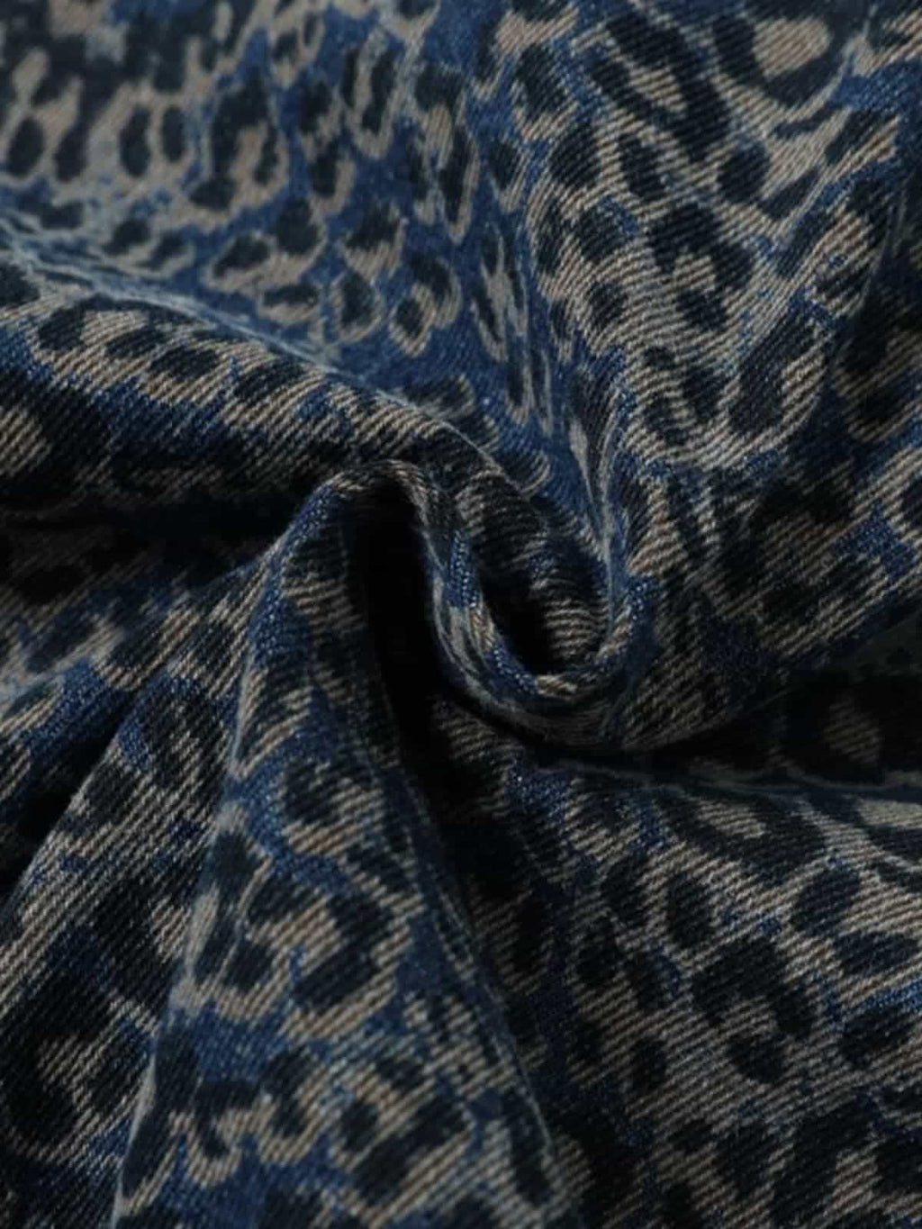 Vintage Lambswool Leopard Emblem Padded Jacket