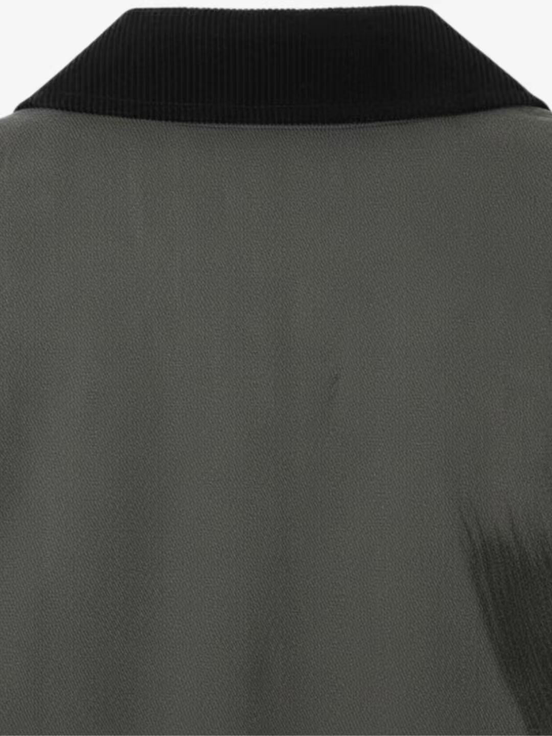 Retro Patchwork And Graphic Print Gothic Zipper Jacket