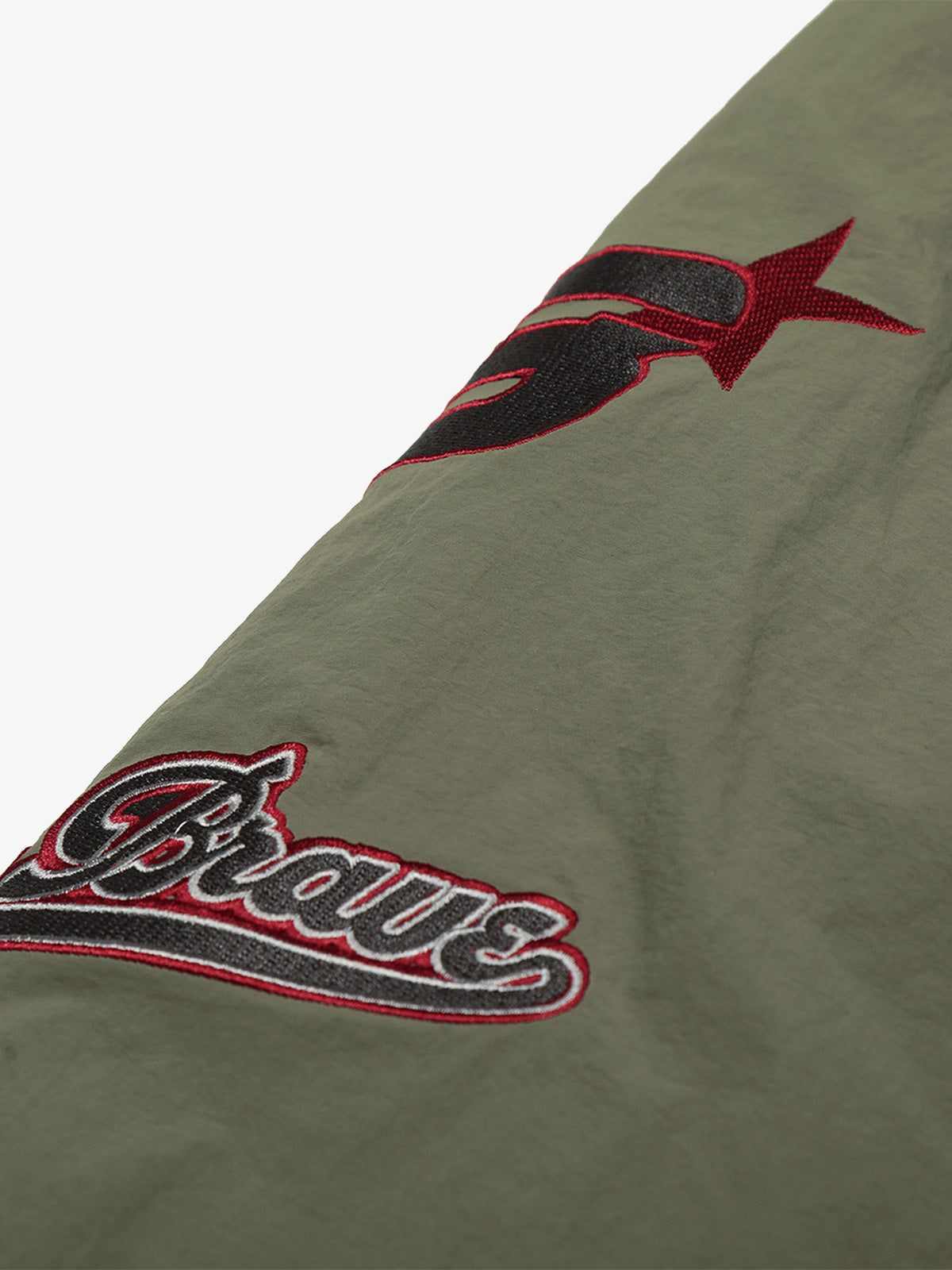 Retro Badge Embroidered Fur Collar Bomber Jacket