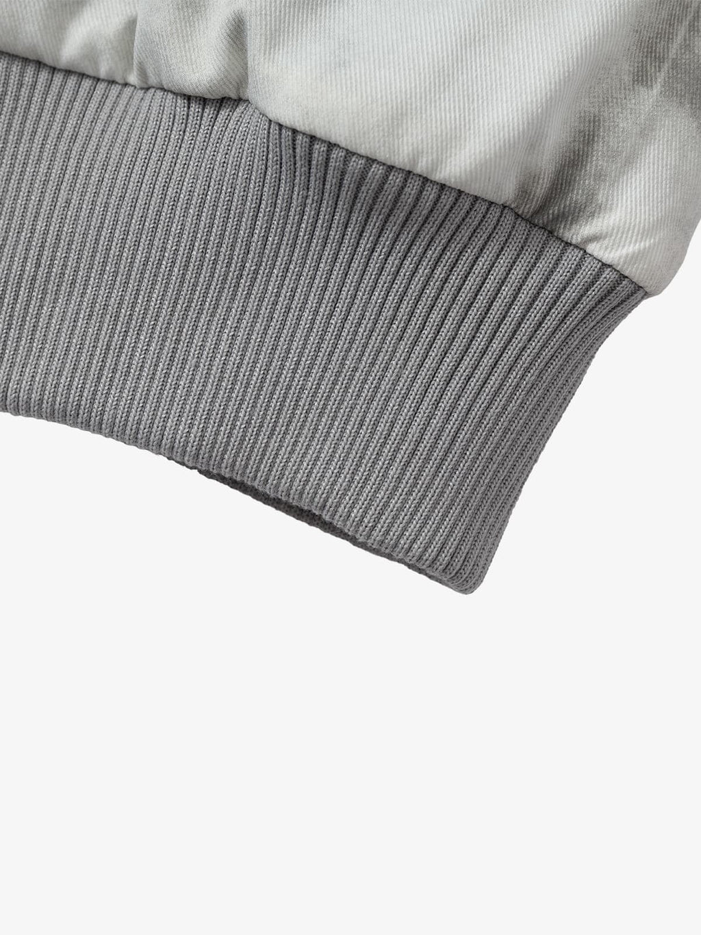 Vintage Tie-Dye Detachable Fur Collar Hooded Bomber Jacket