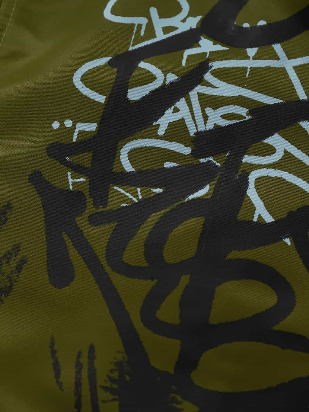 Street Graffiti Lamb Collar Flight Cotton Jacket