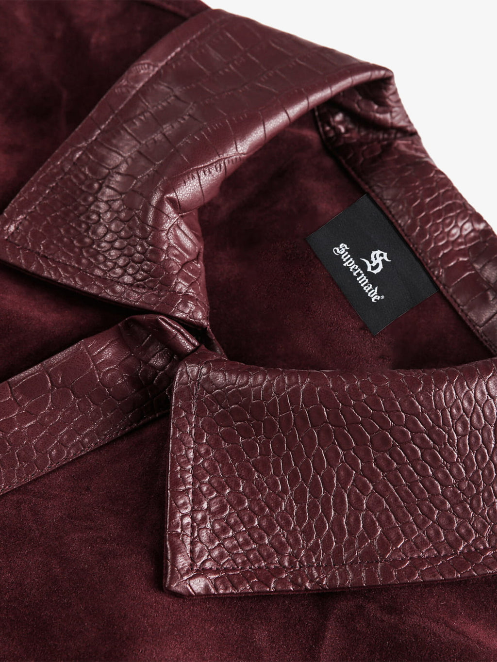 Vintage Suede PU Leather Collar Zip Up Jacket