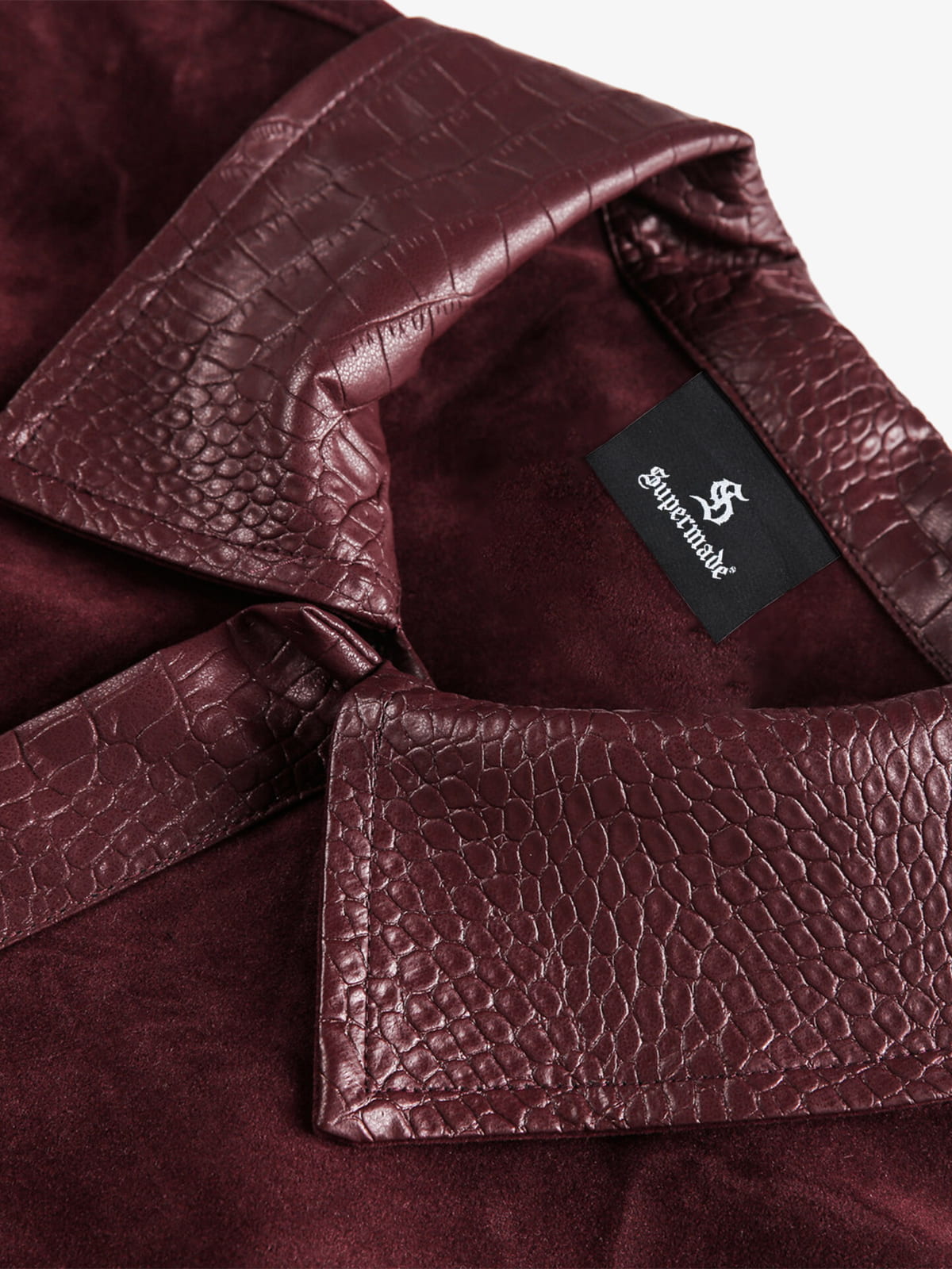 Vintage Suede PU Leather Collar Zip Up Jacket