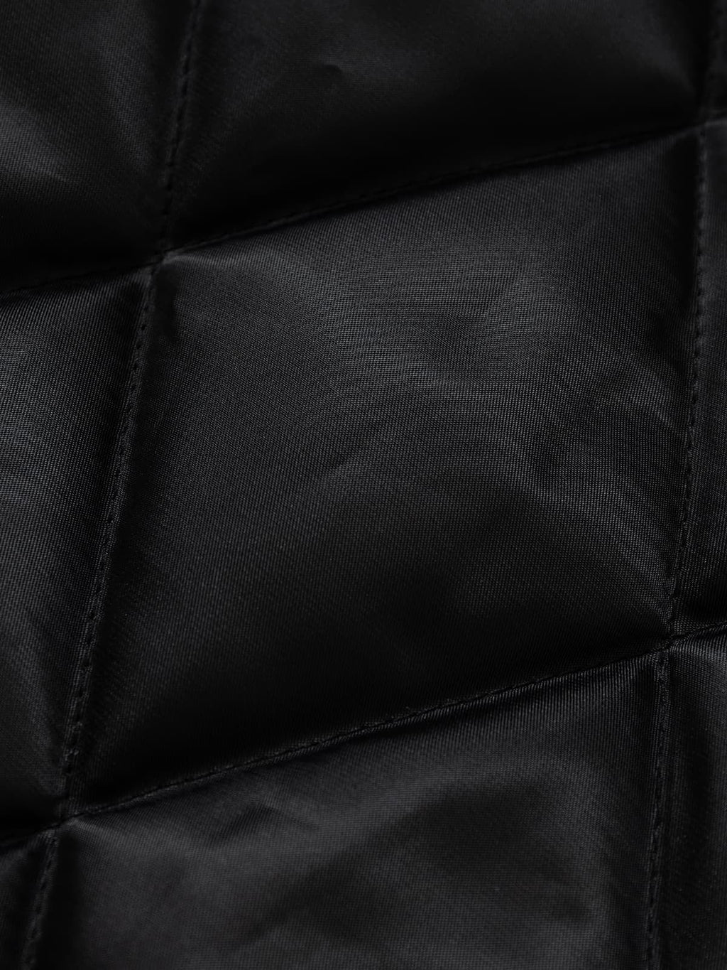 Street Dark Shadow Fur Collar Quilted Bomber Jacket