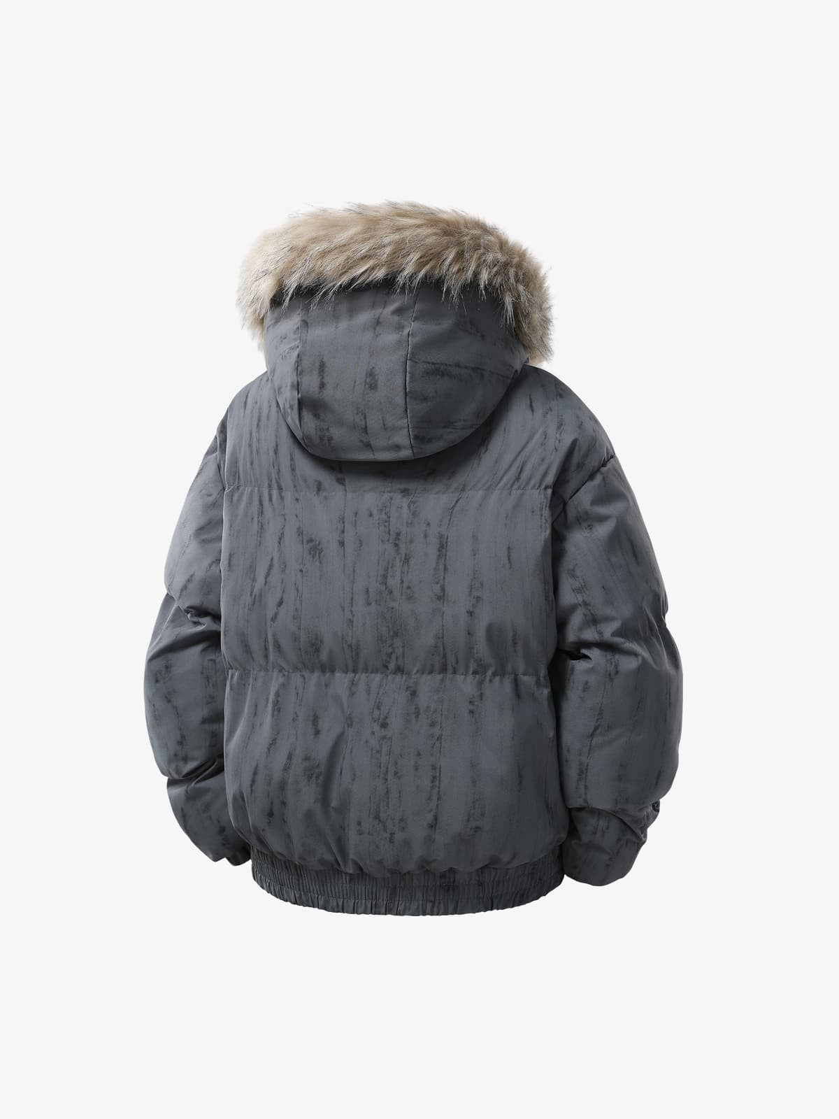 Vintage Fur Collar Hooded Cotton Jacket