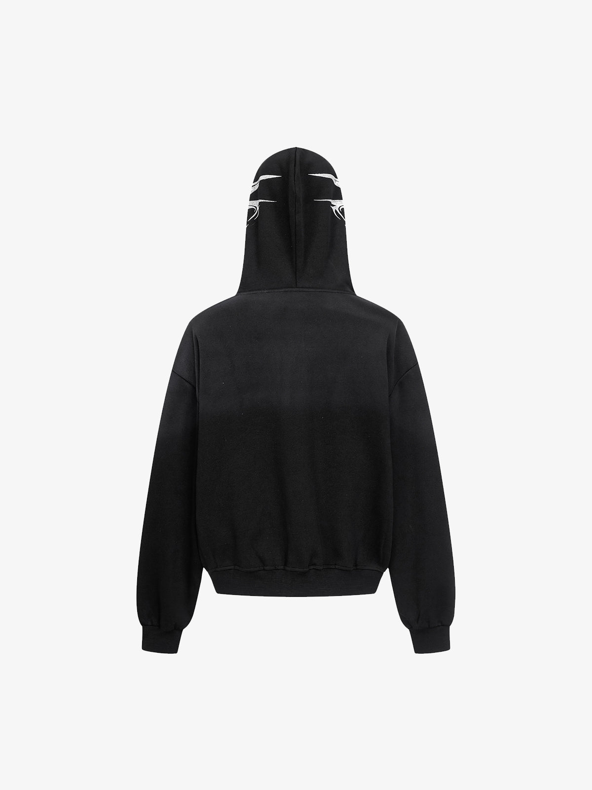 High Street Script Letter Print Zip-up Hoodie Jacket