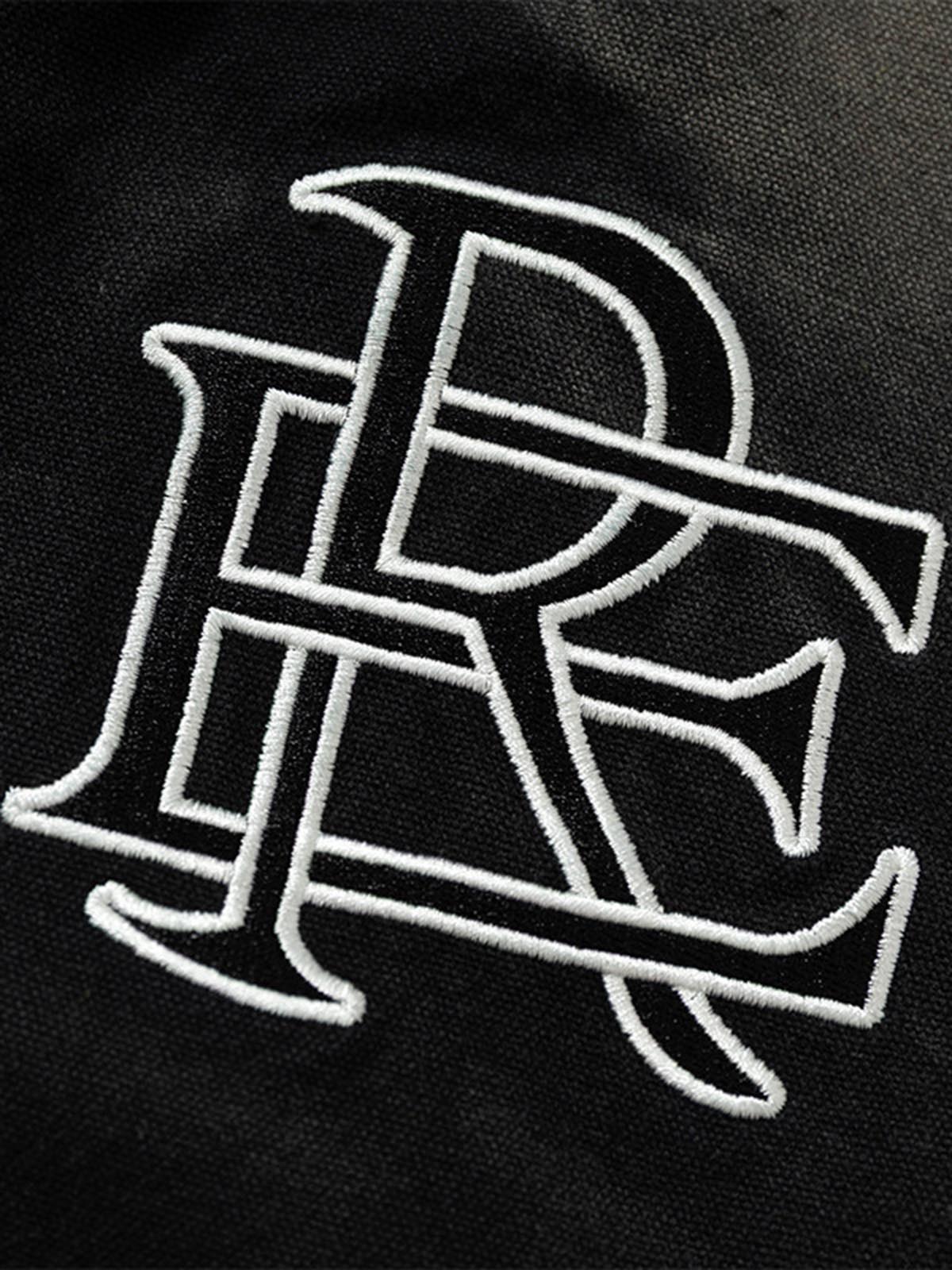 Gradient Bleached Technical Baseball Jacket