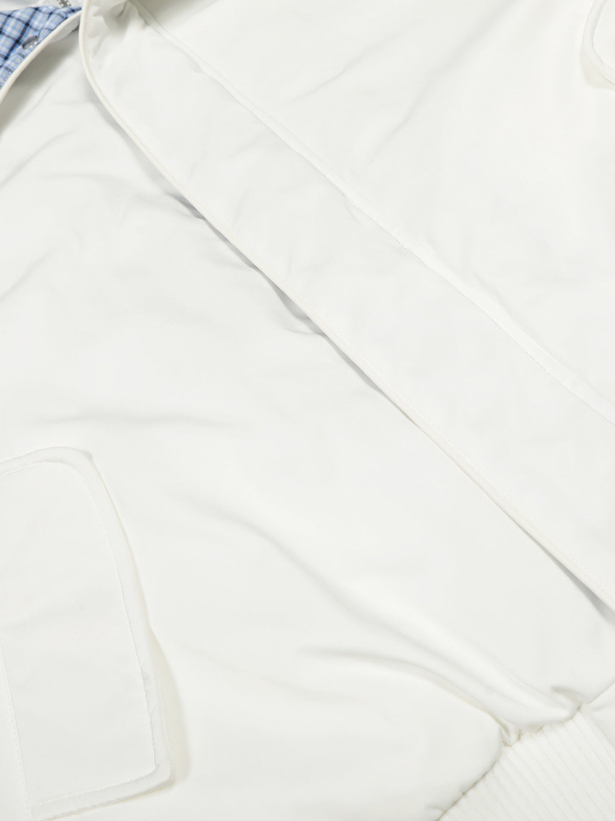 Retro Layered Look Plaid Collar Padded Jacket