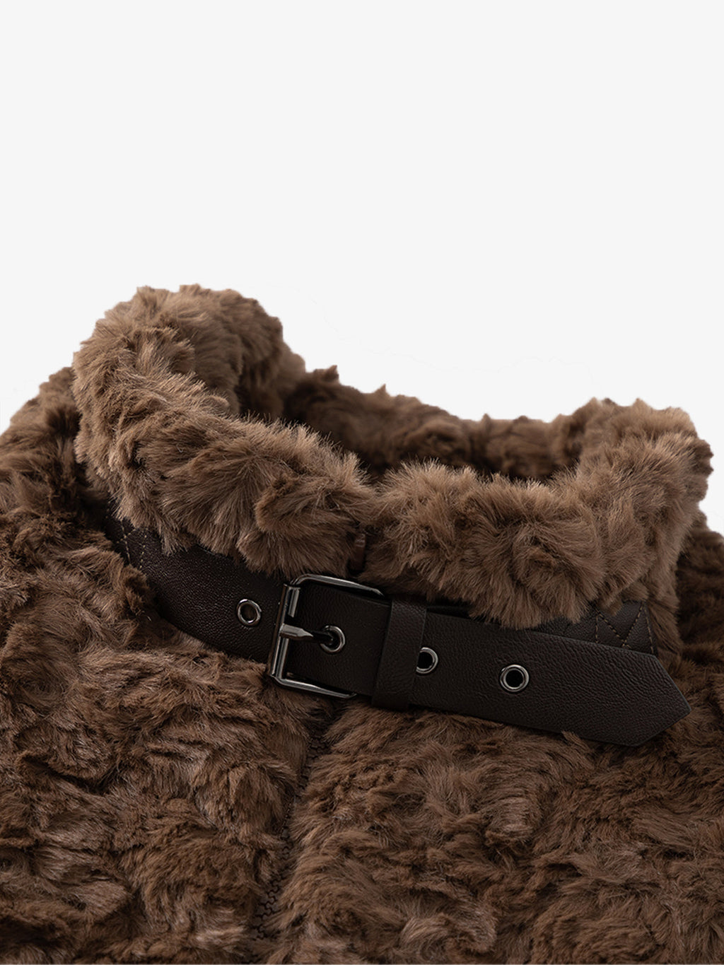 Vintage Stand Collar Sherpa Fleece Cotton Jacket