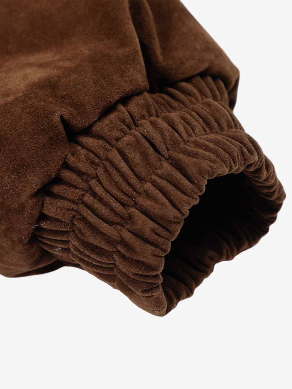 Streetwear Metal Clip Faux Fur Hooded Suede Bomber Jacket