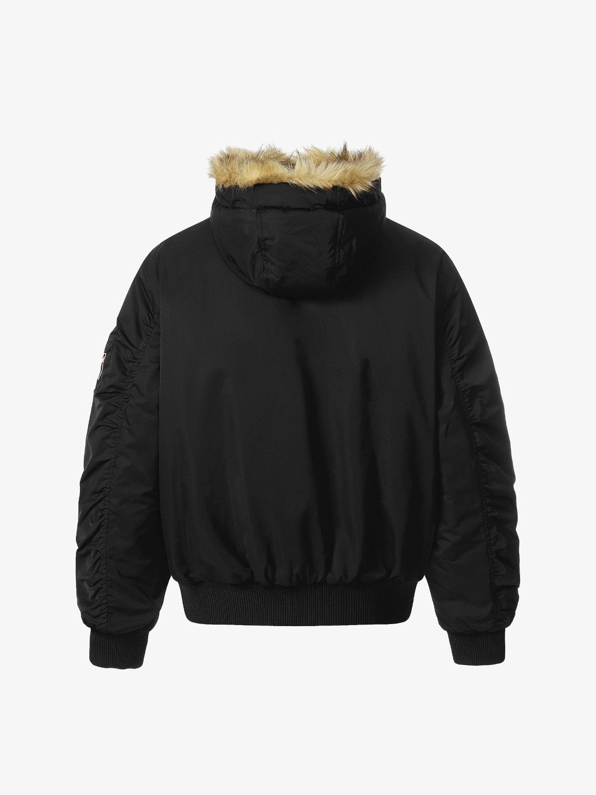 Retro Leopard Print Fur Collar Hooded Padded Jacket