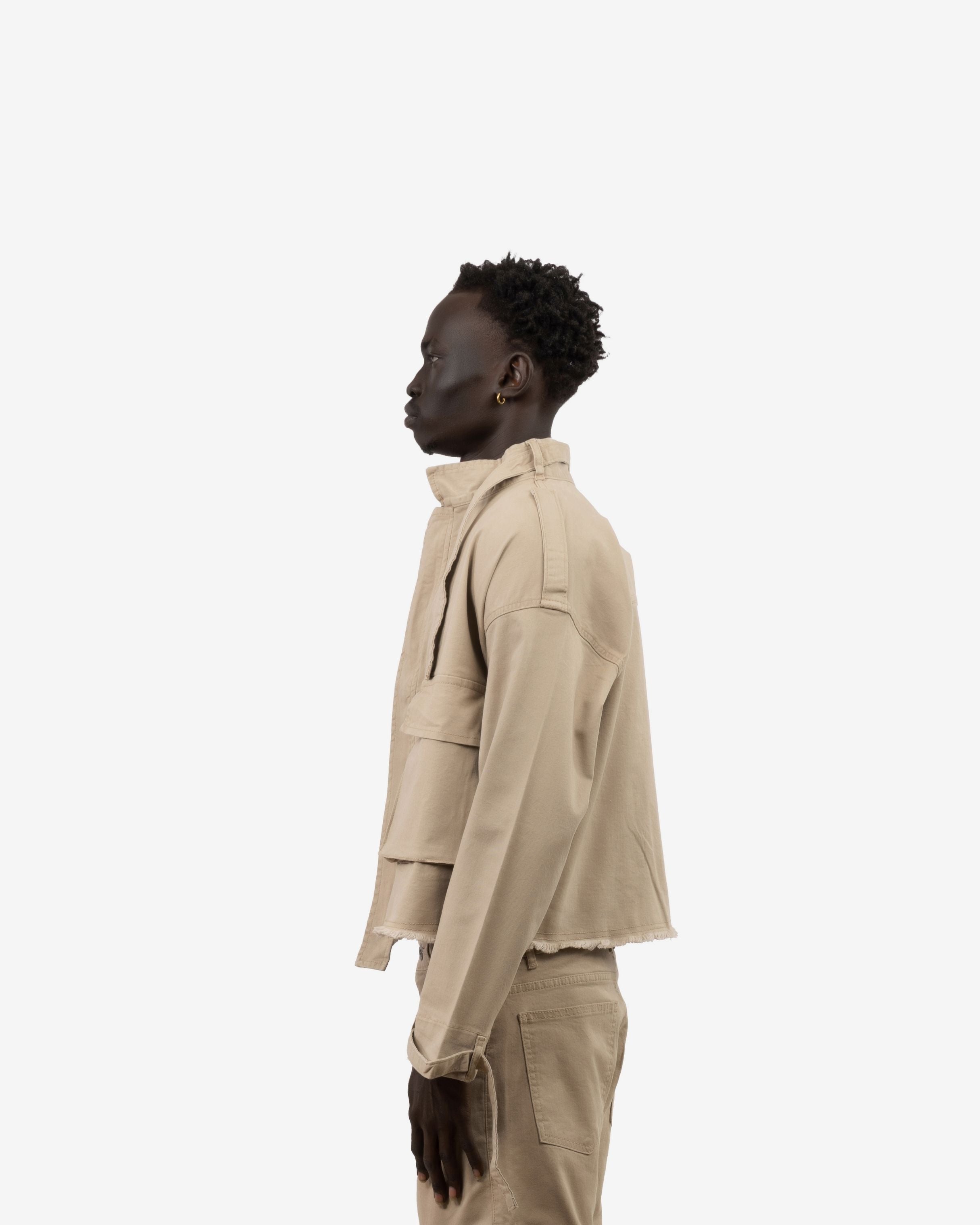 Box Fit Cargo Jacket With Large Pockets