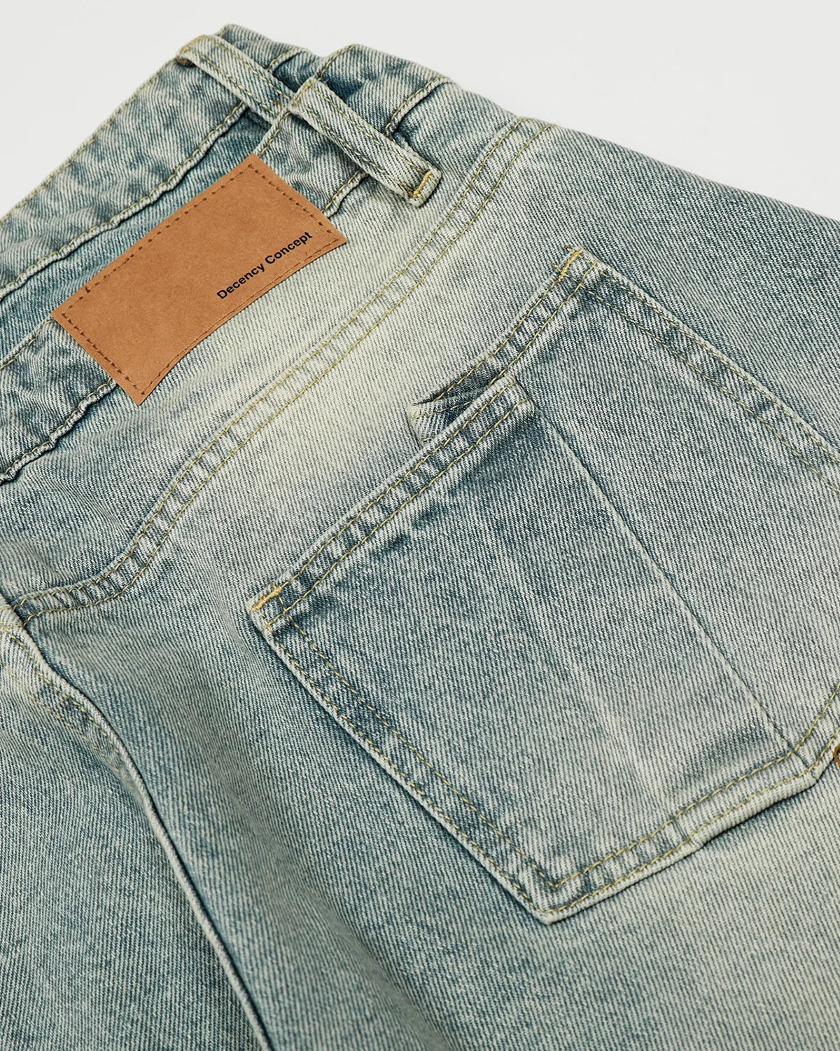 Double Waist Acid Washed Baggy Jeans | Inflation streetwear